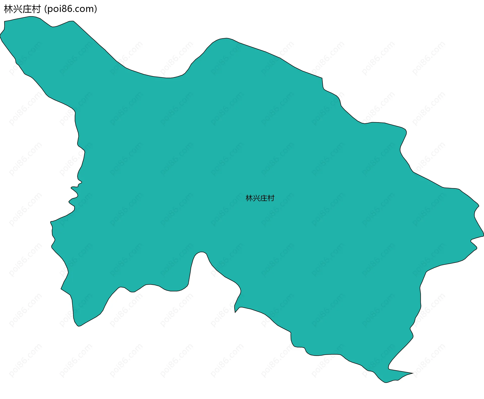 林兴庄村边界地图