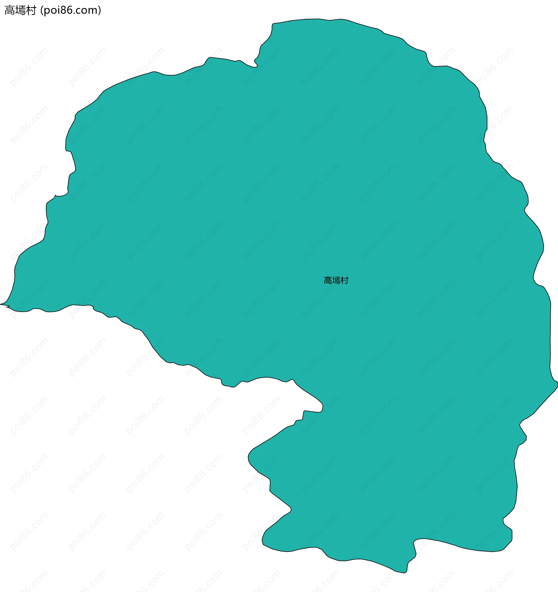 高墕村边界地图