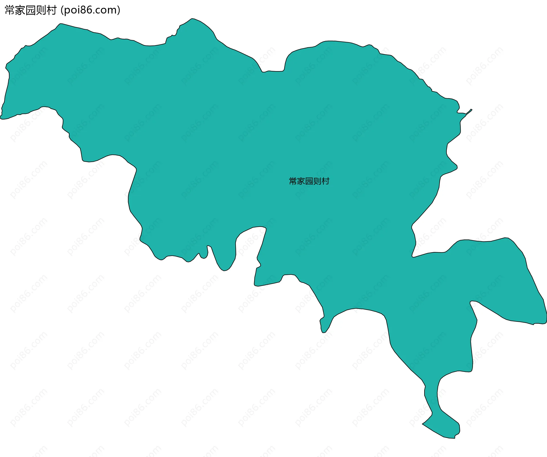 常家园则村边界地图