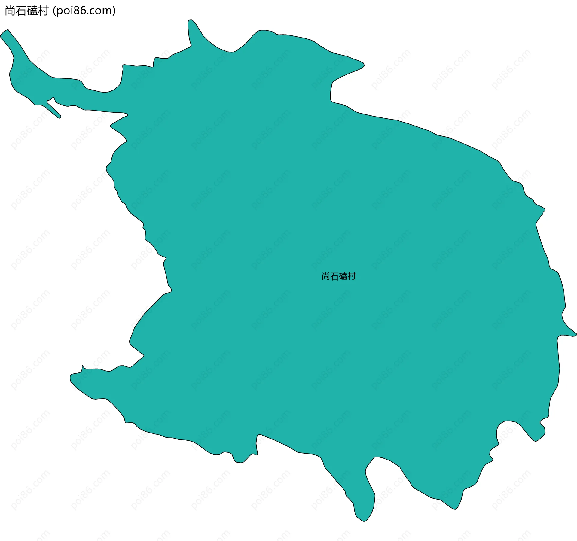 尚石磕村边界地图