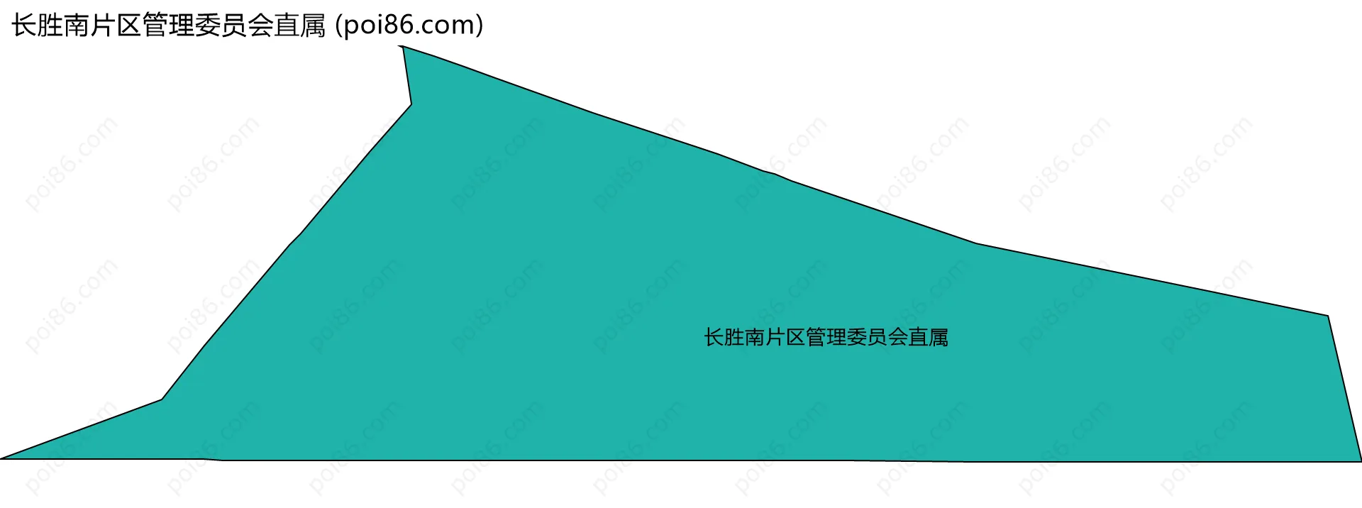 长胜南片区管理委员会直属边界地图