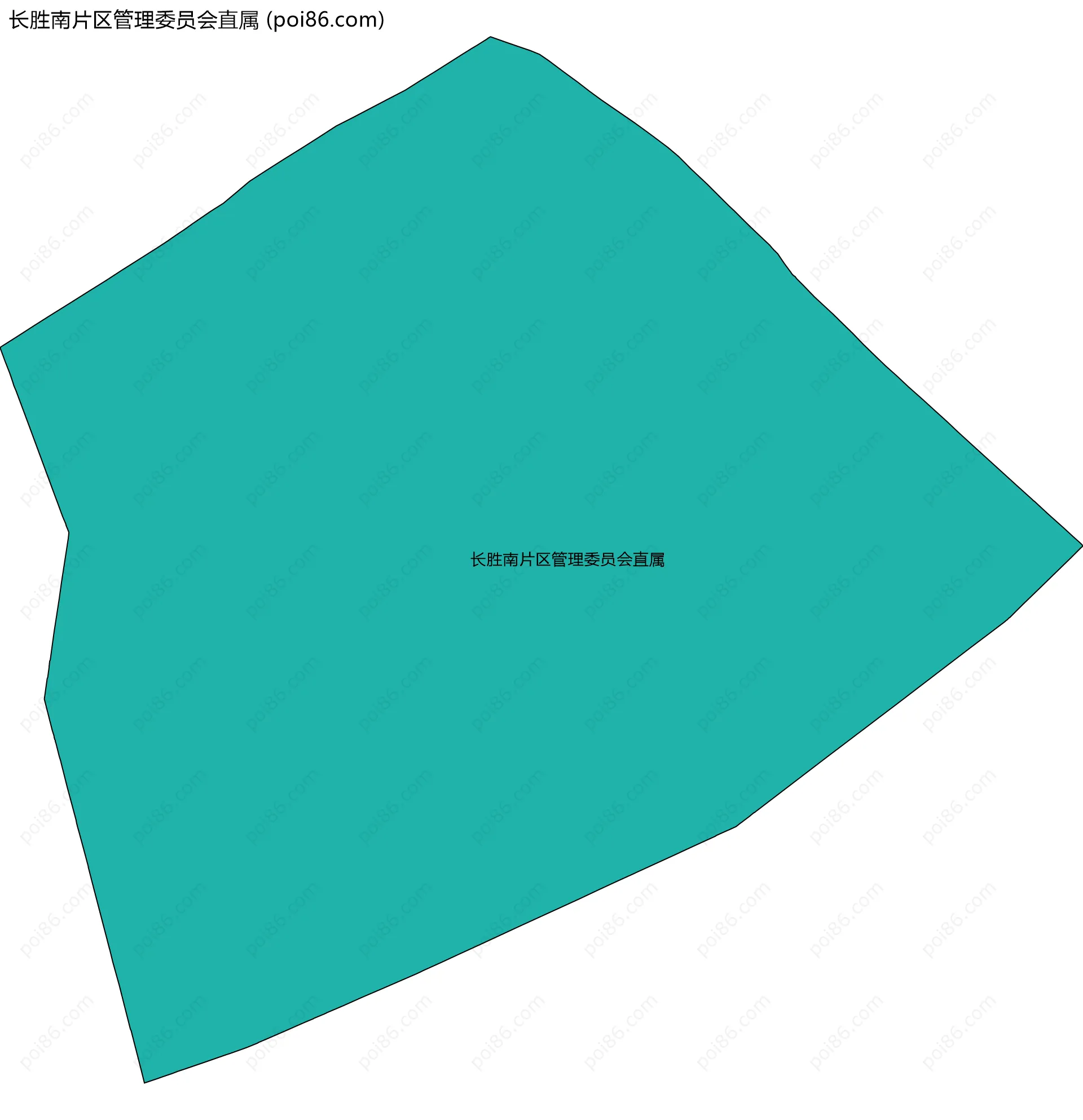 长胜南片区管理委员会直属边界地图