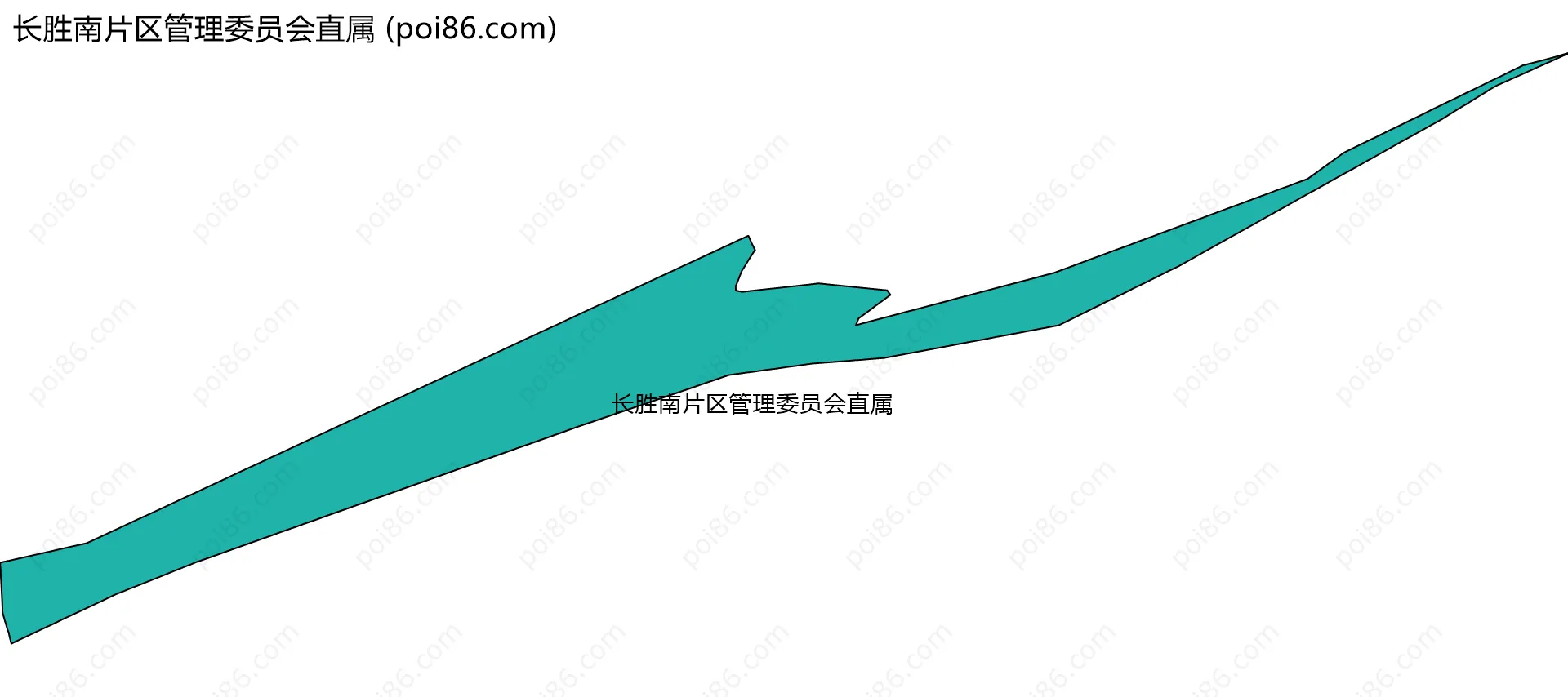 长胜南片区管理委员会直属边界地图
