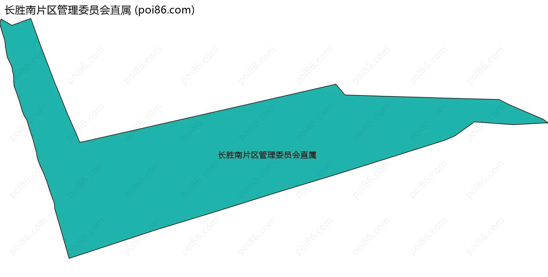 长胜南片区管理委员会直属边界地图