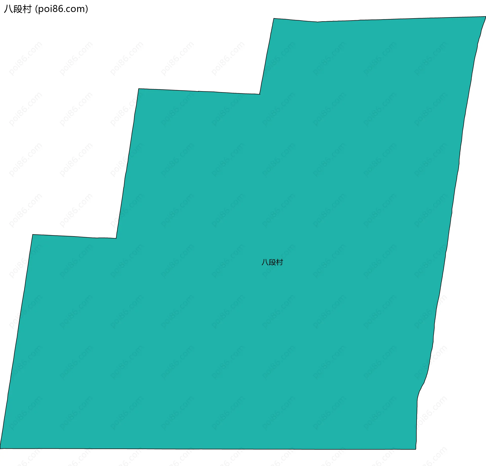 八段村边界地图