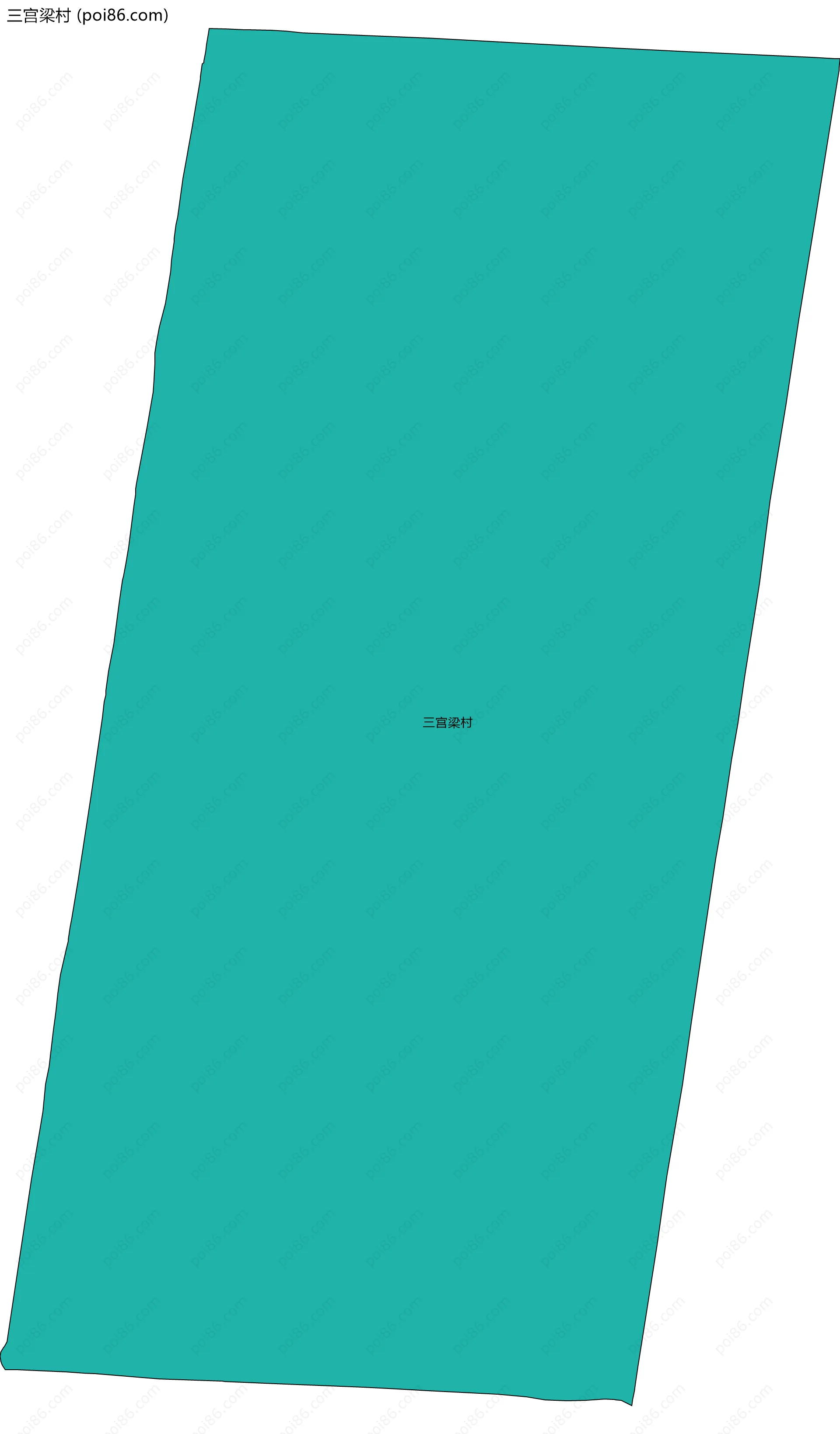 三宫梁村边界地图