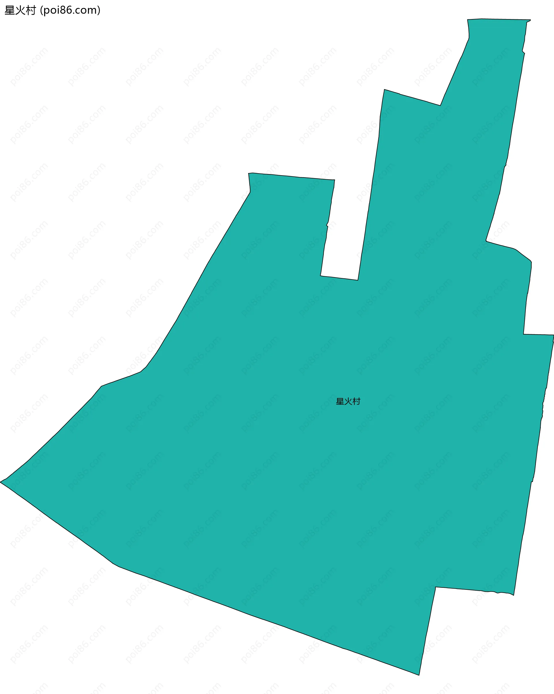 星火村边界地图