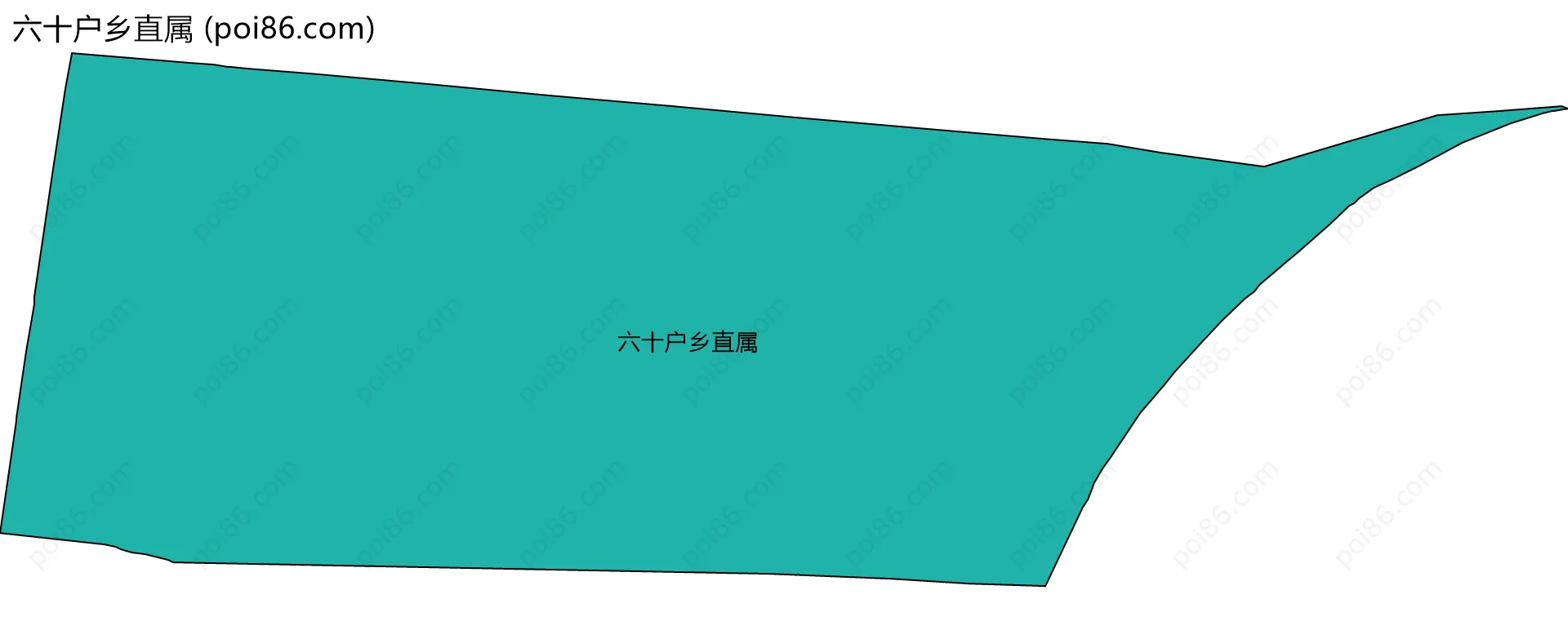 六十户乡直属边界地图