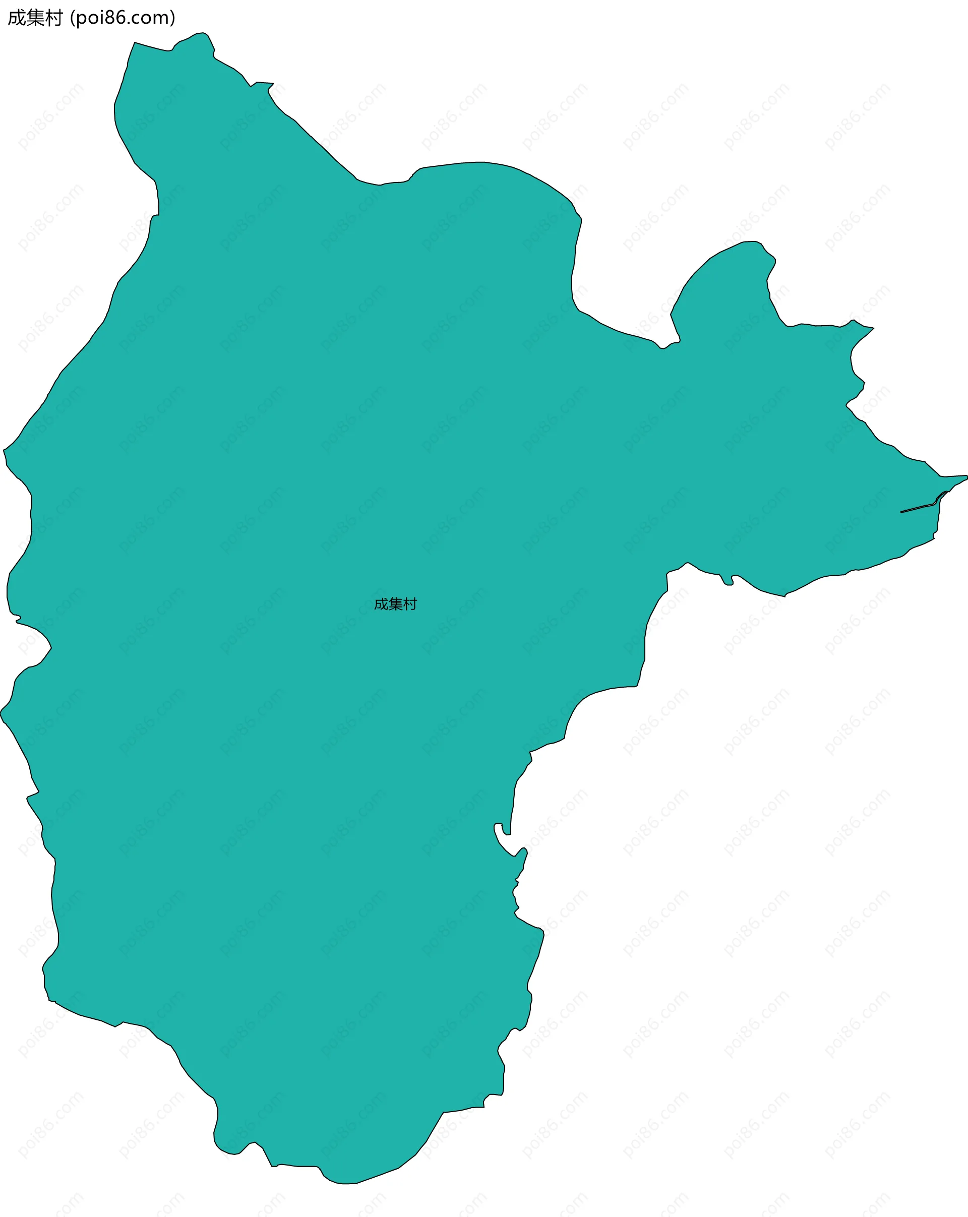 成集村边界地图
