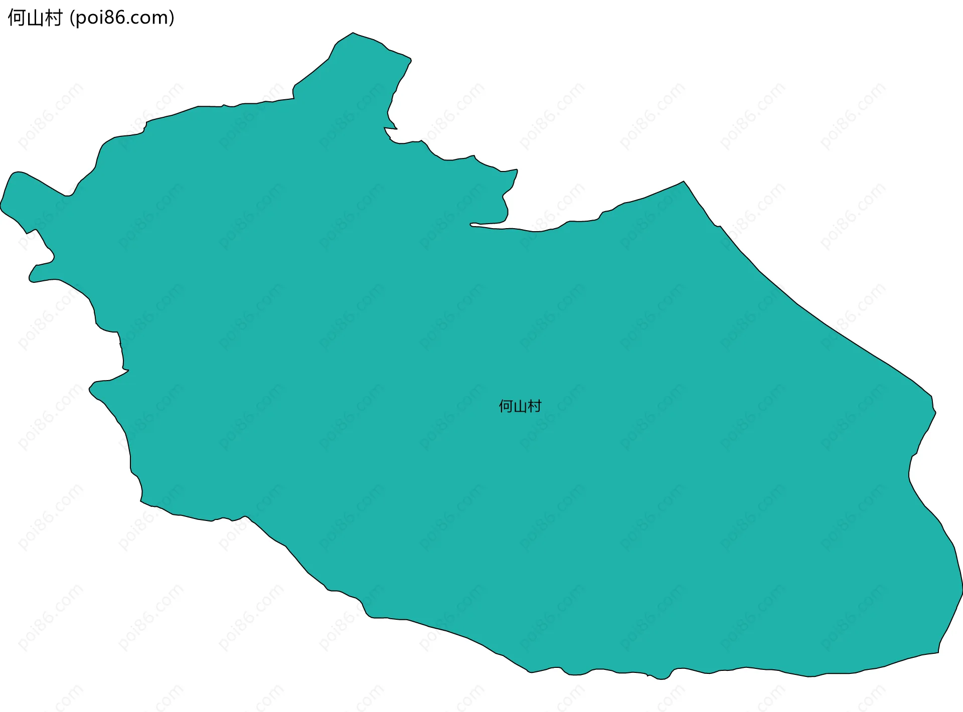 何山村边界地图