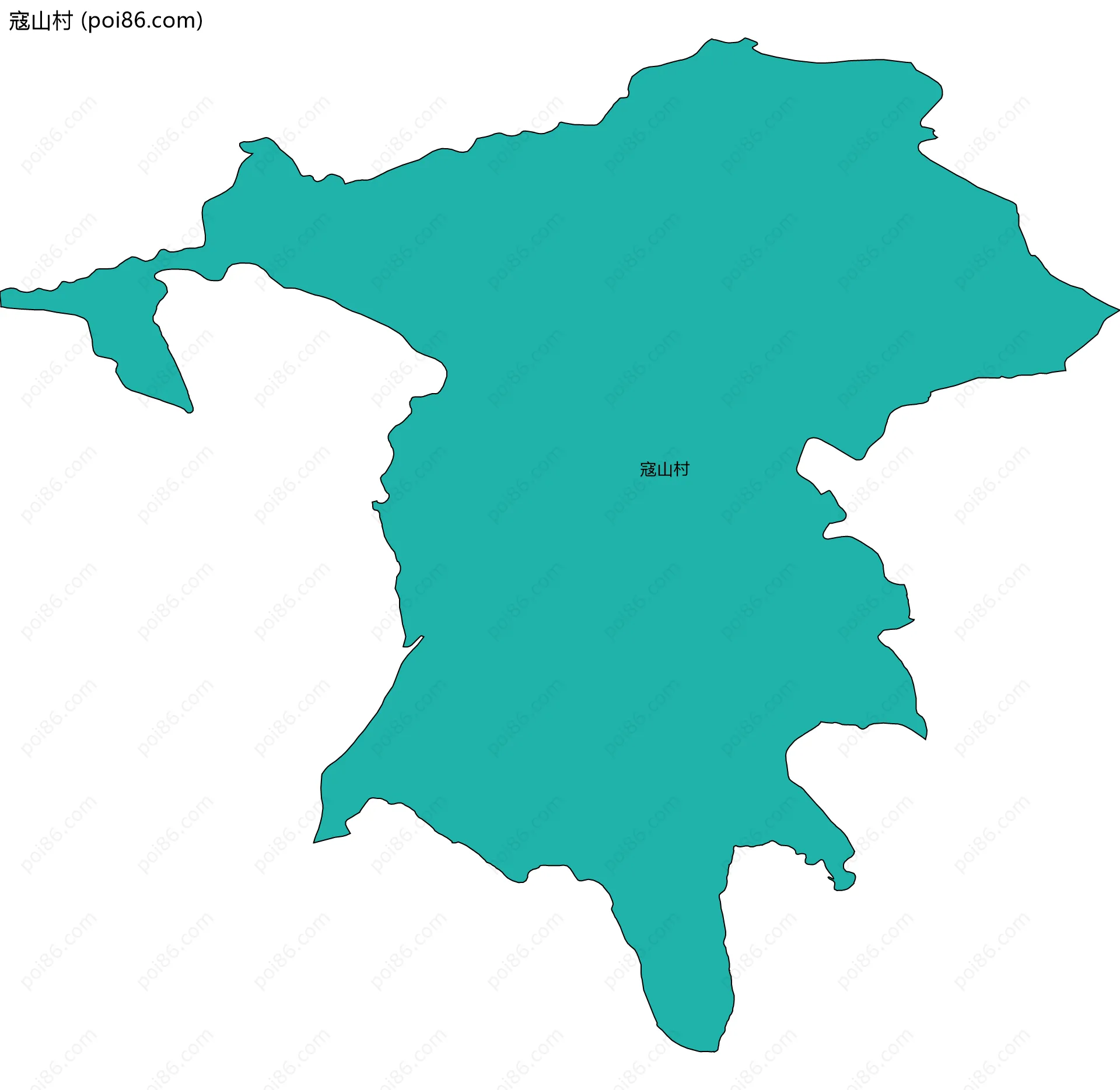 寇山村边界地图