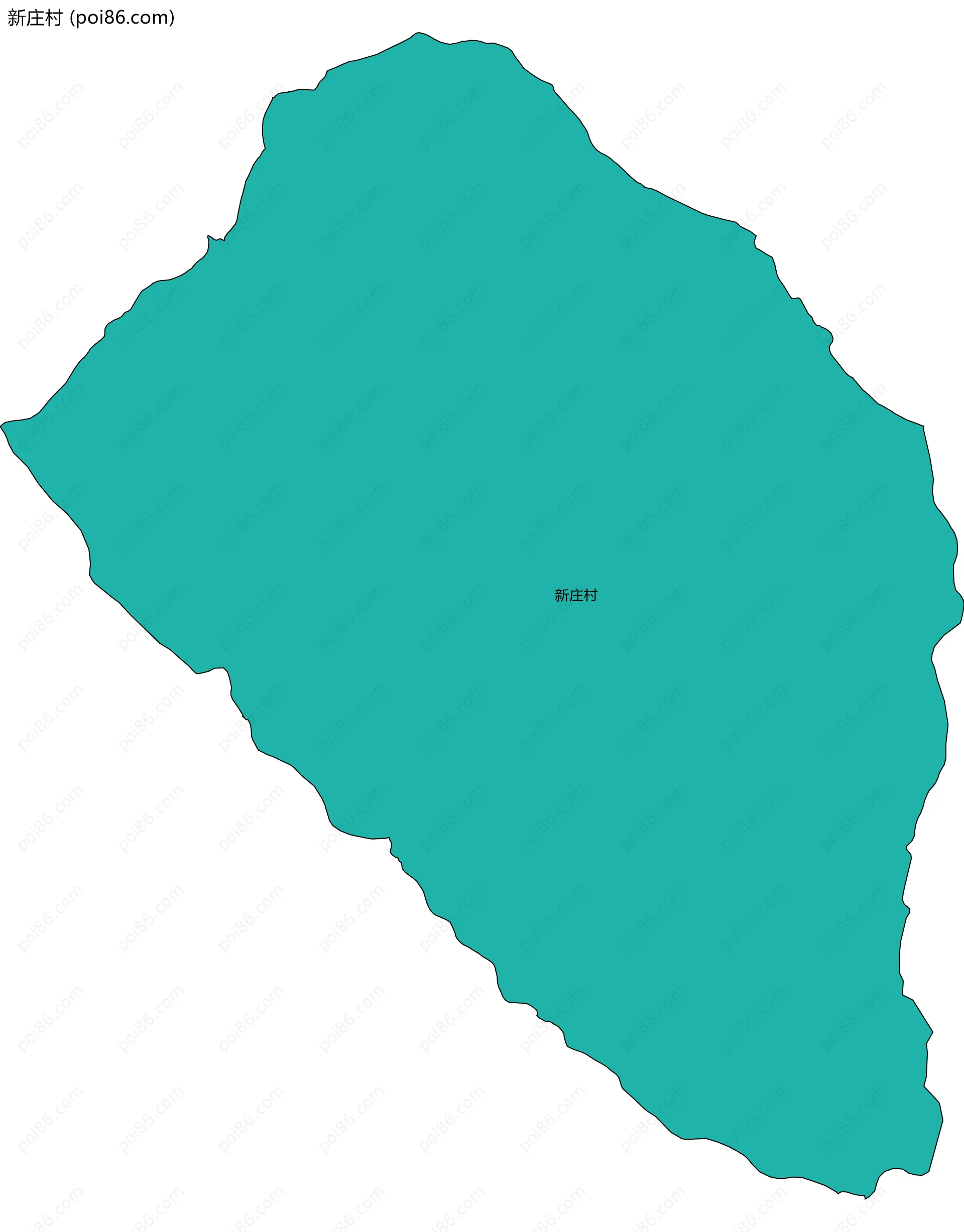 新庄村边界地图