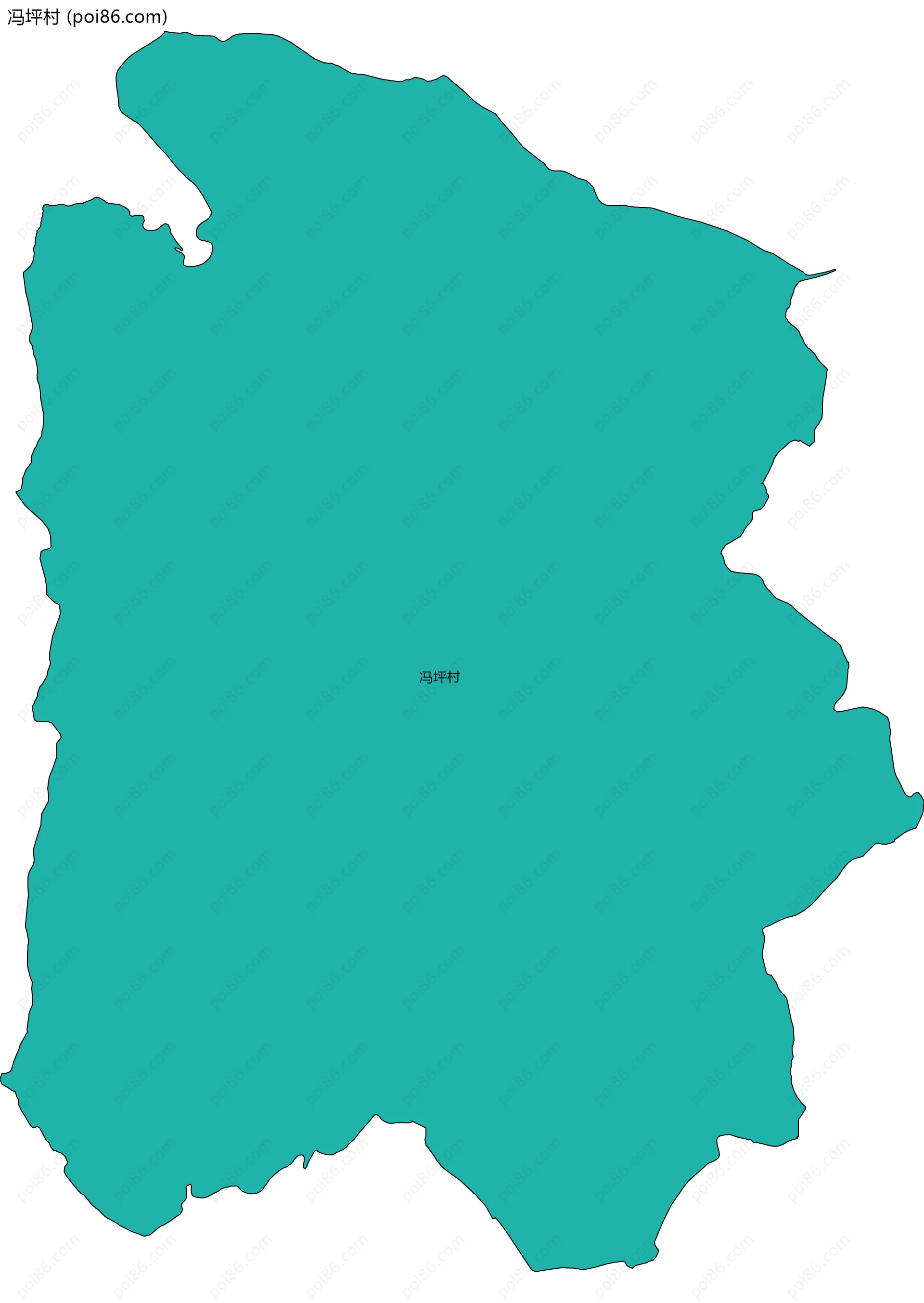 冯坪村边界地图