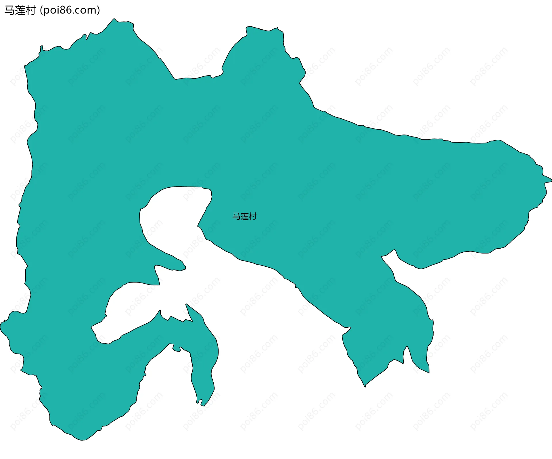 马莲村边界地图
