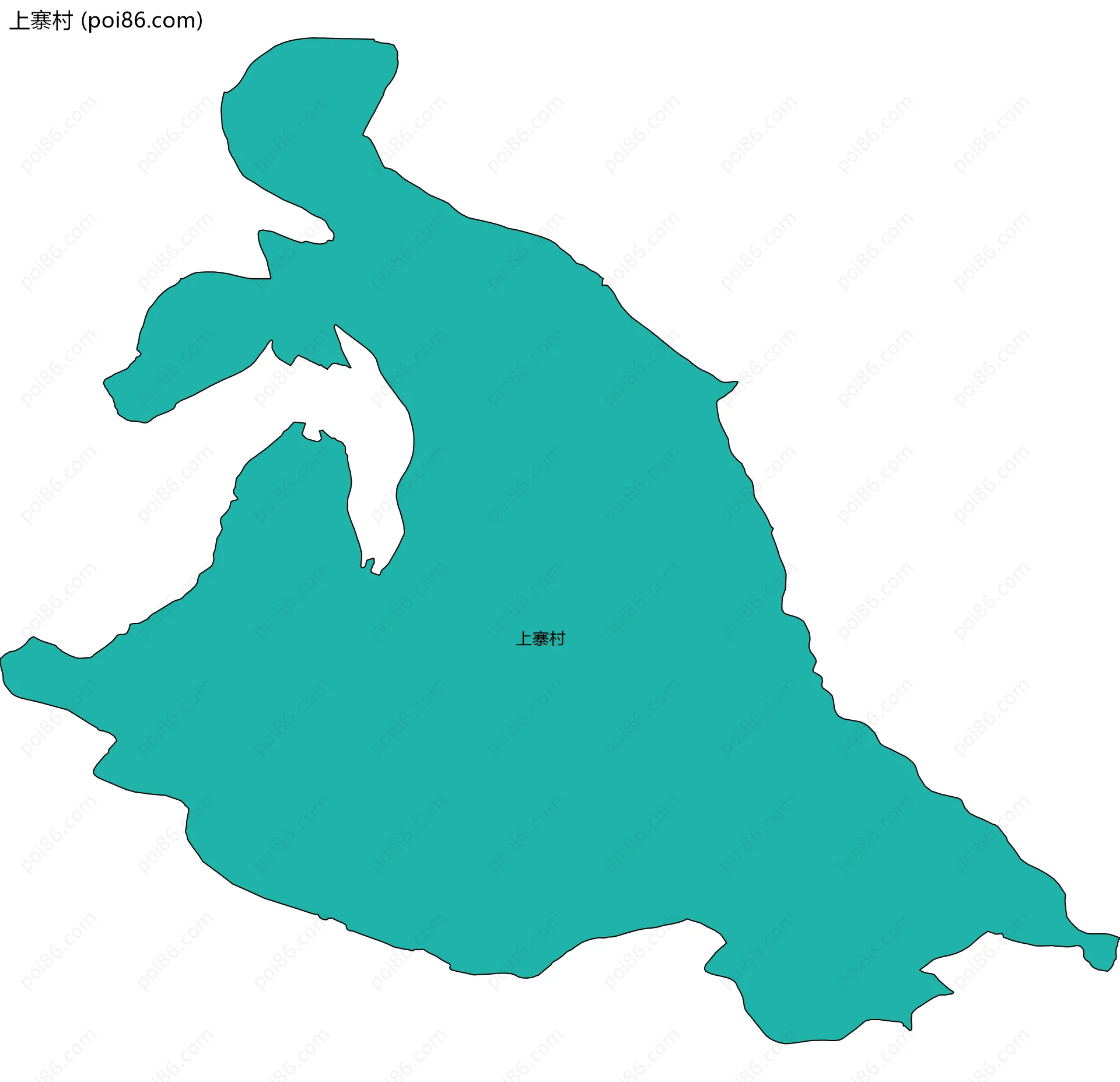 上寨村边界地图