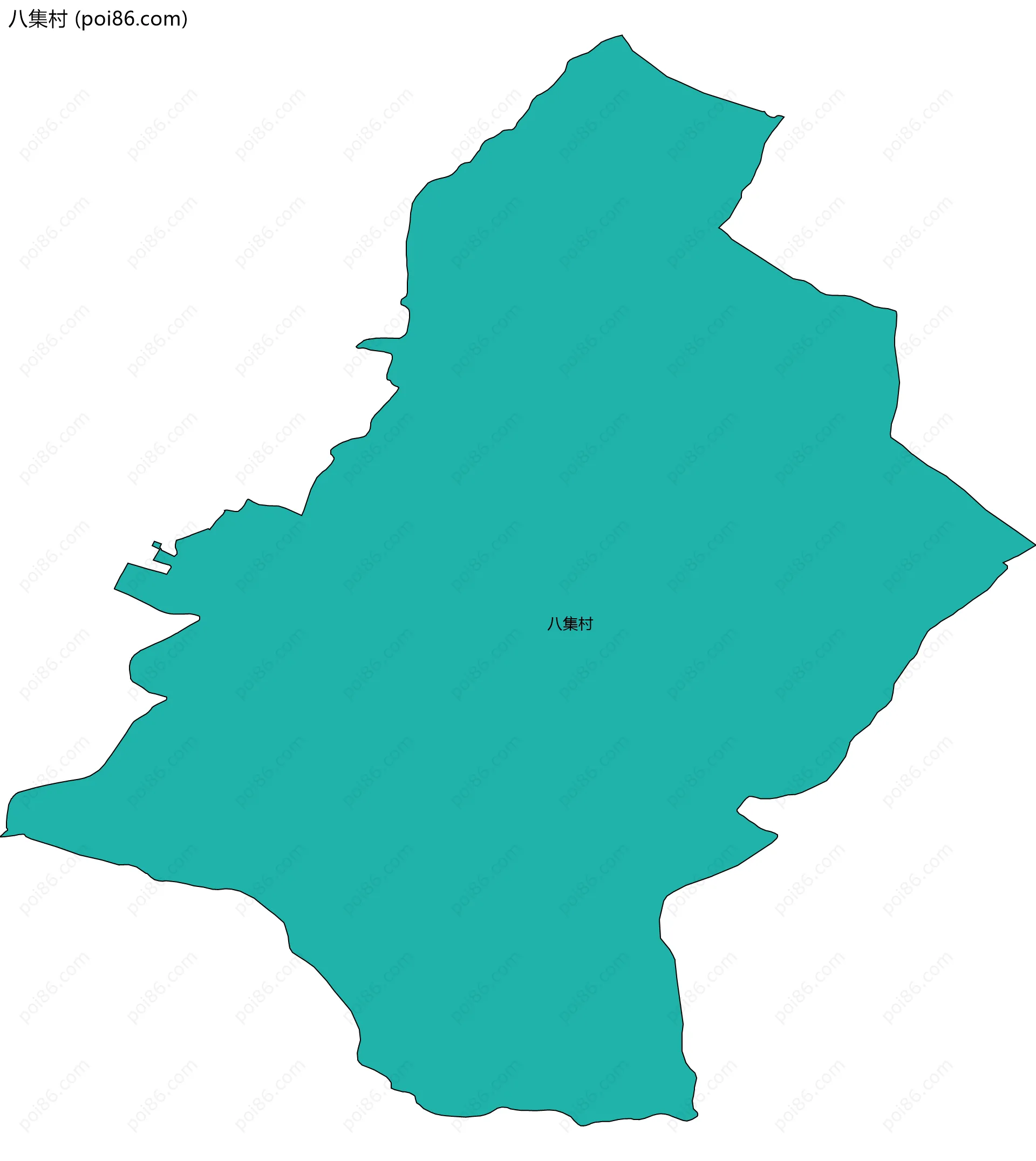 八集村边界地图