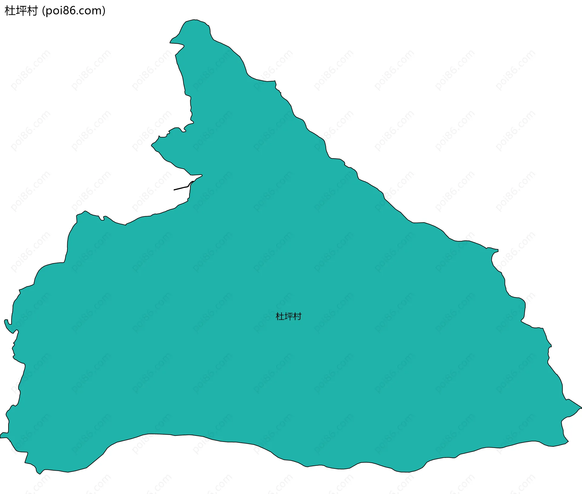 杜坪村边界地图