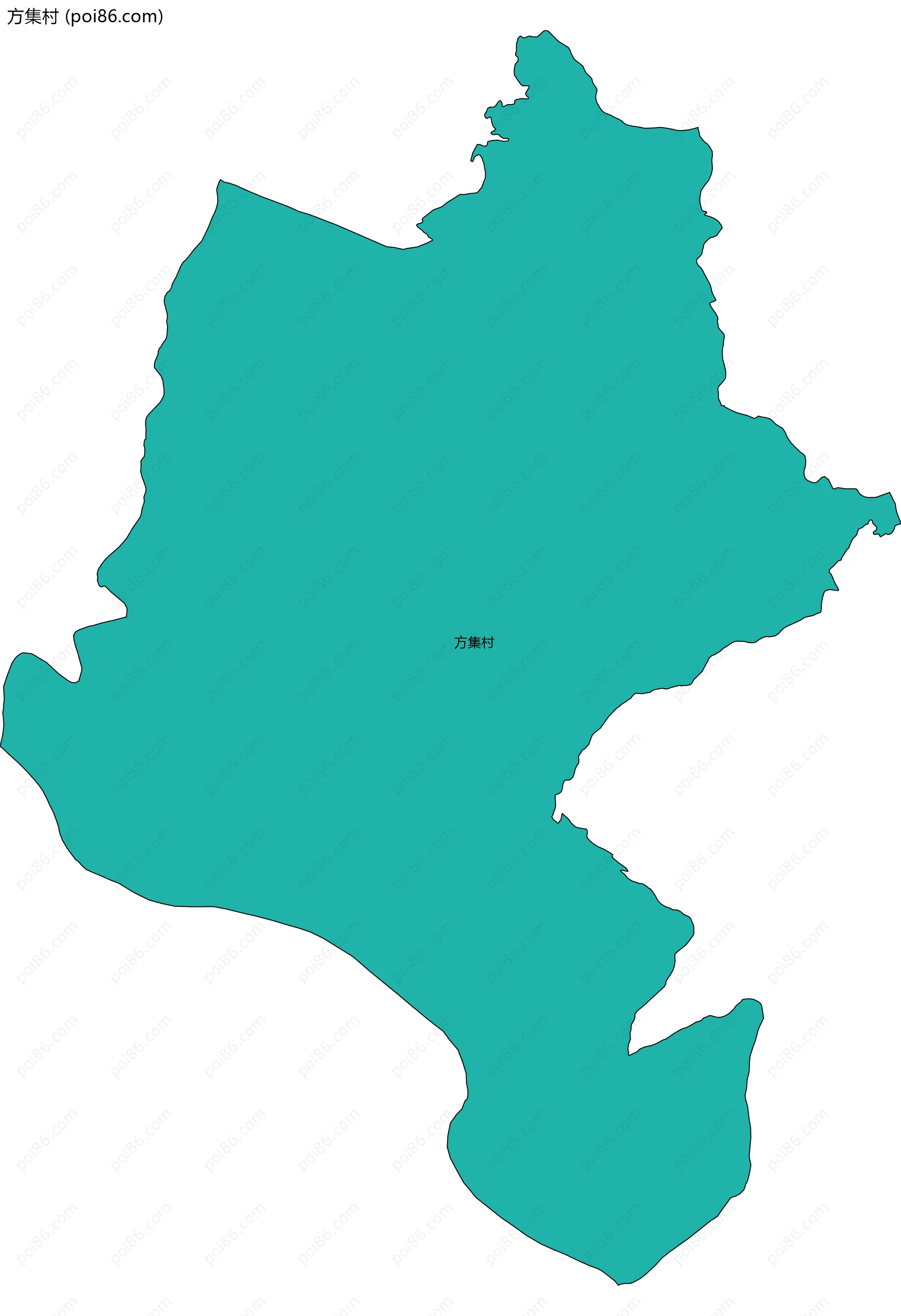 方集村边界地图