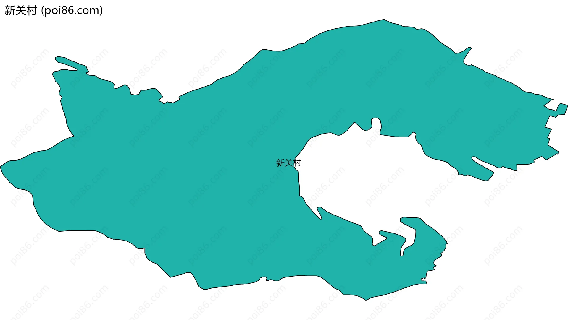 新关村边界地图