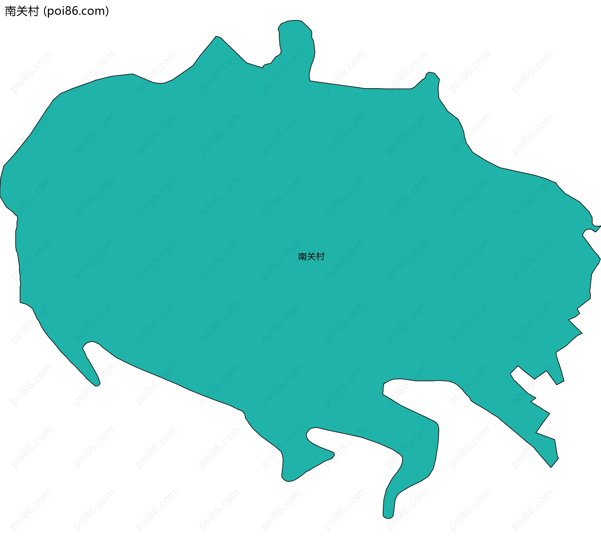 南关村边界地图