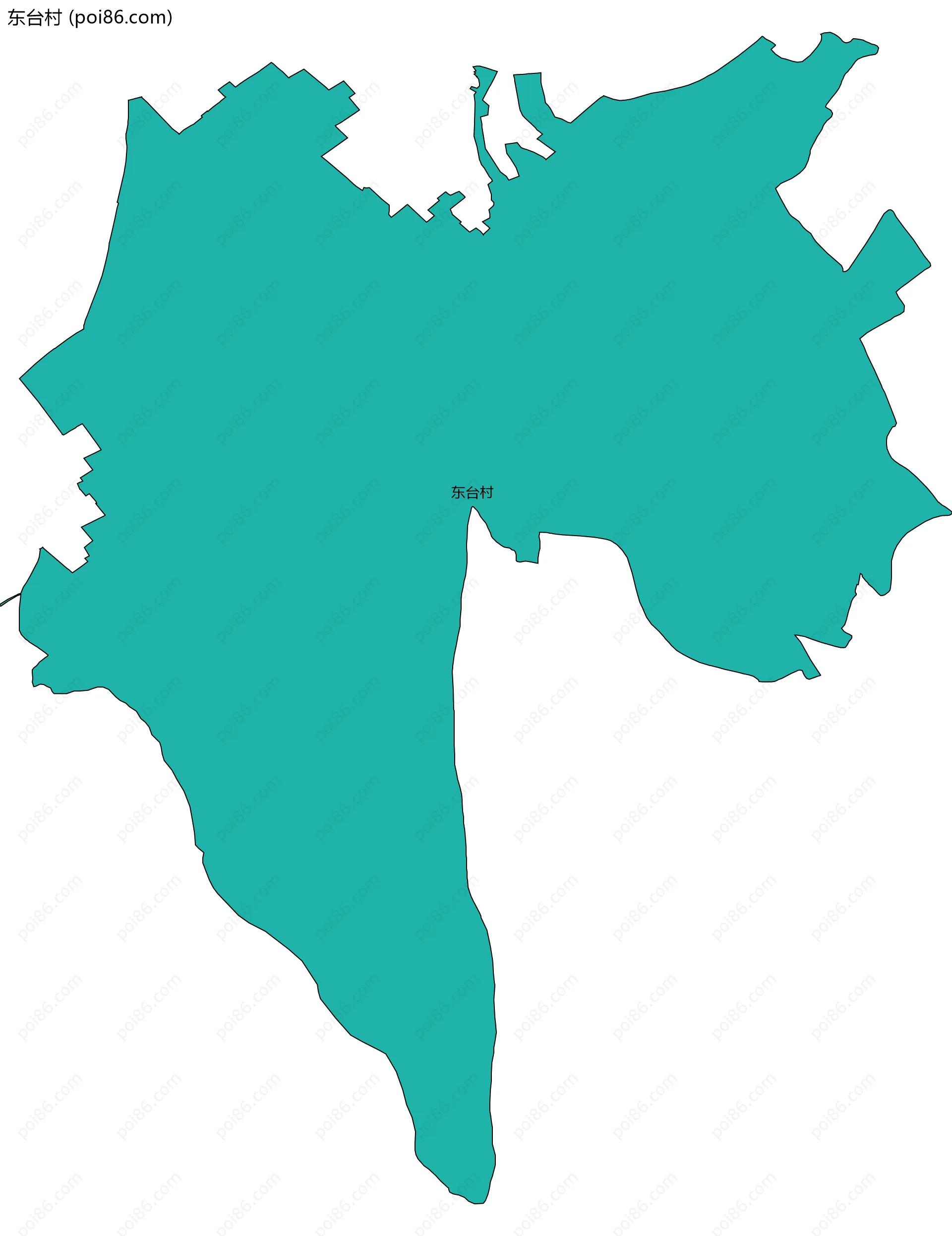 东台村边界地图