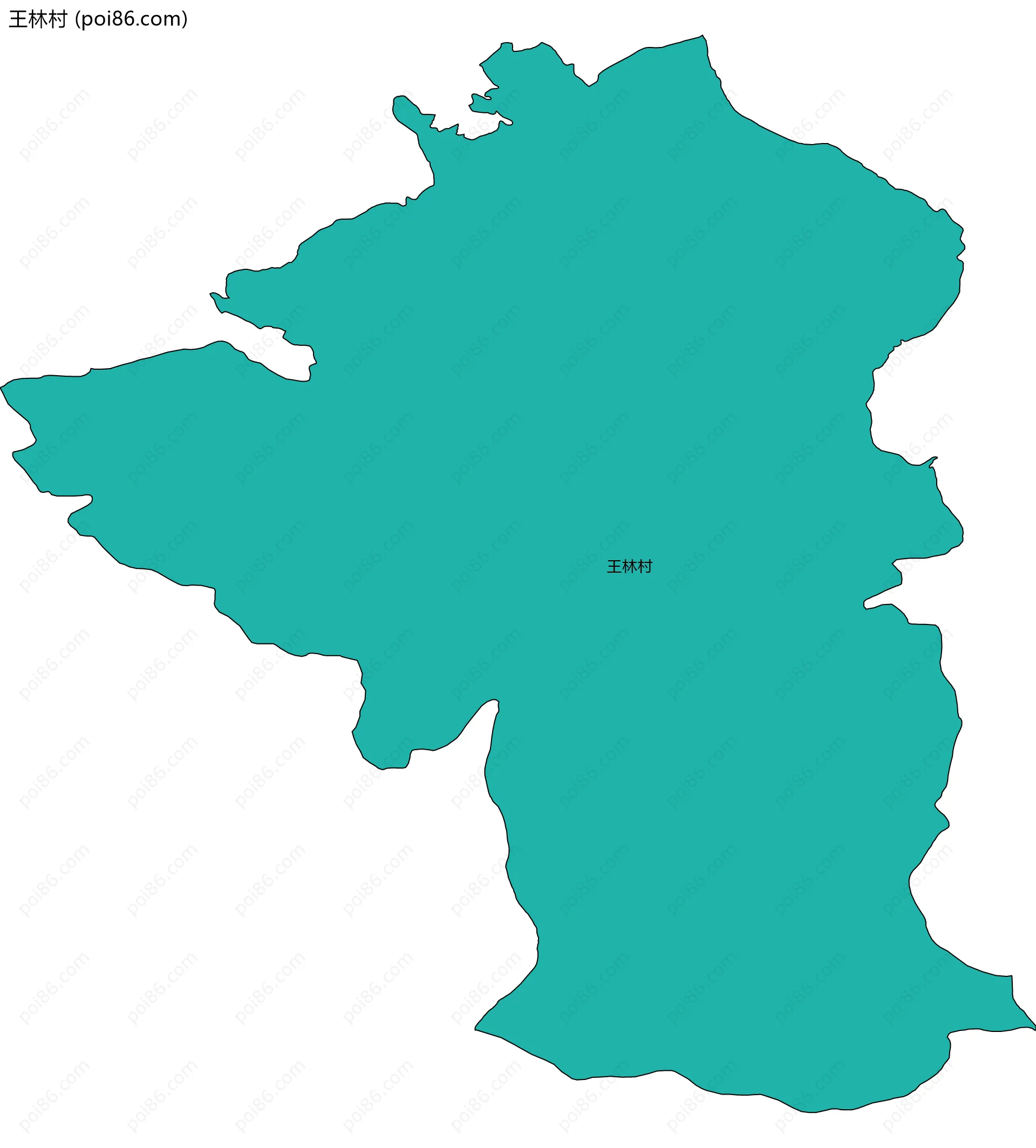 王林村边界地图