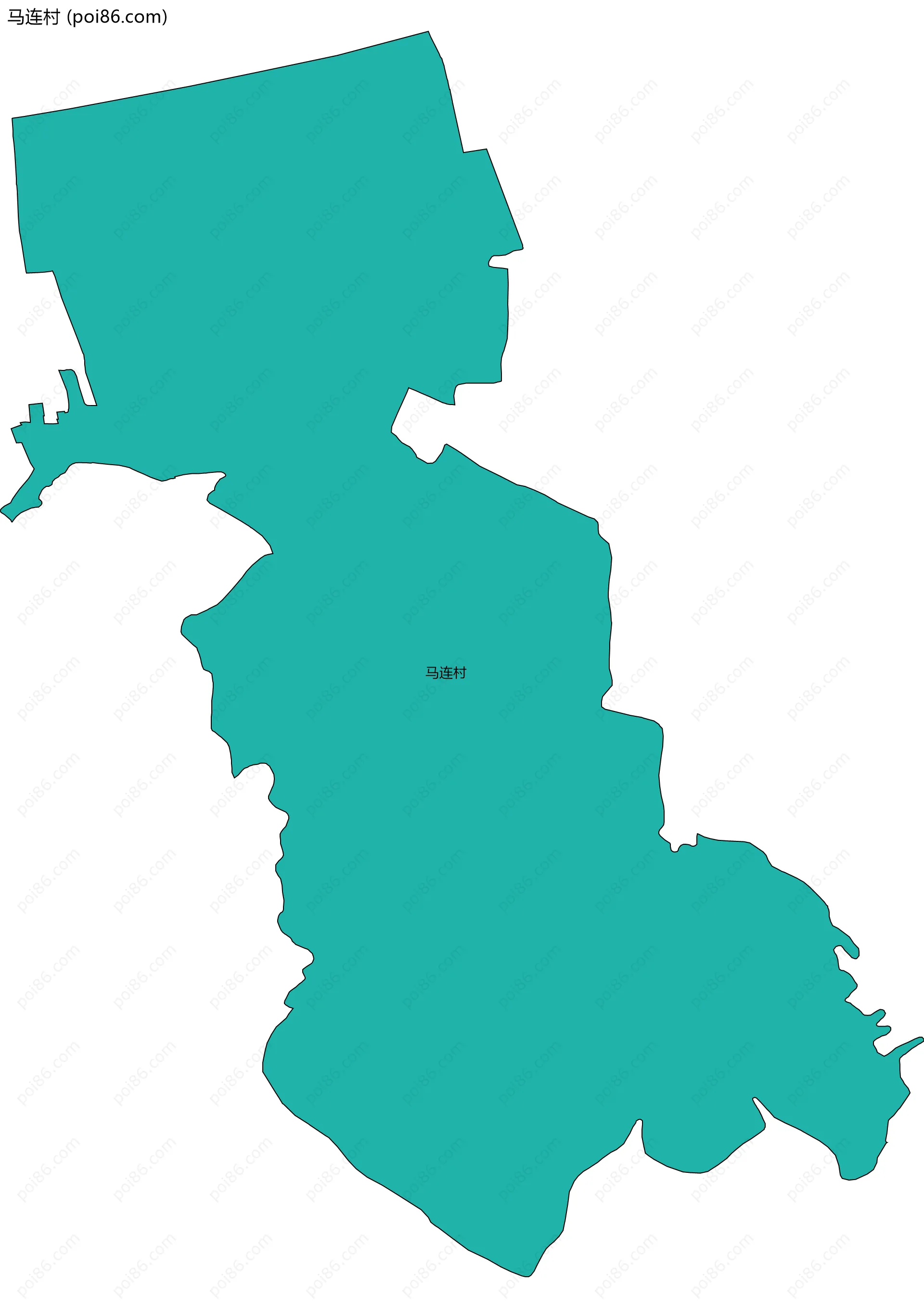 马连村边界地图