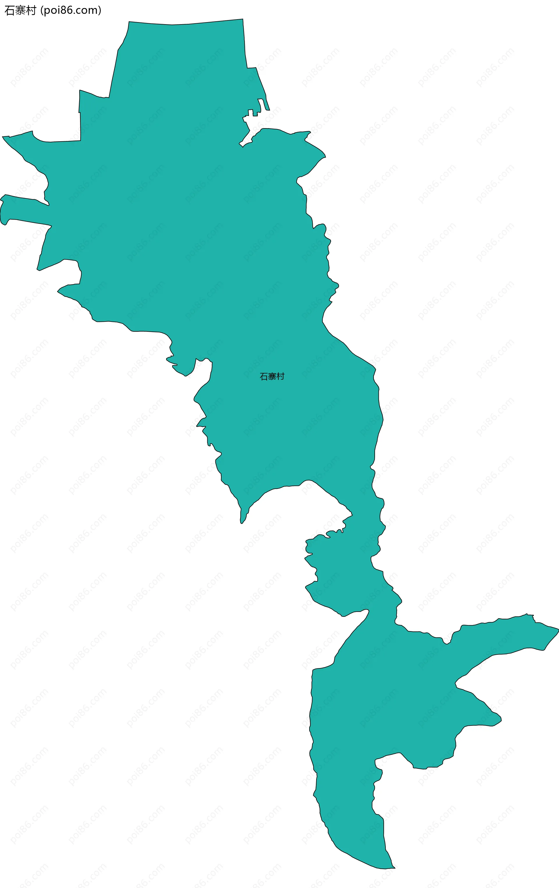 石寨村边界地图