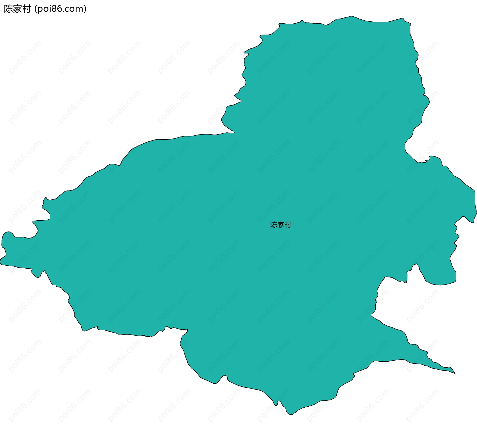 陈家村边界地图