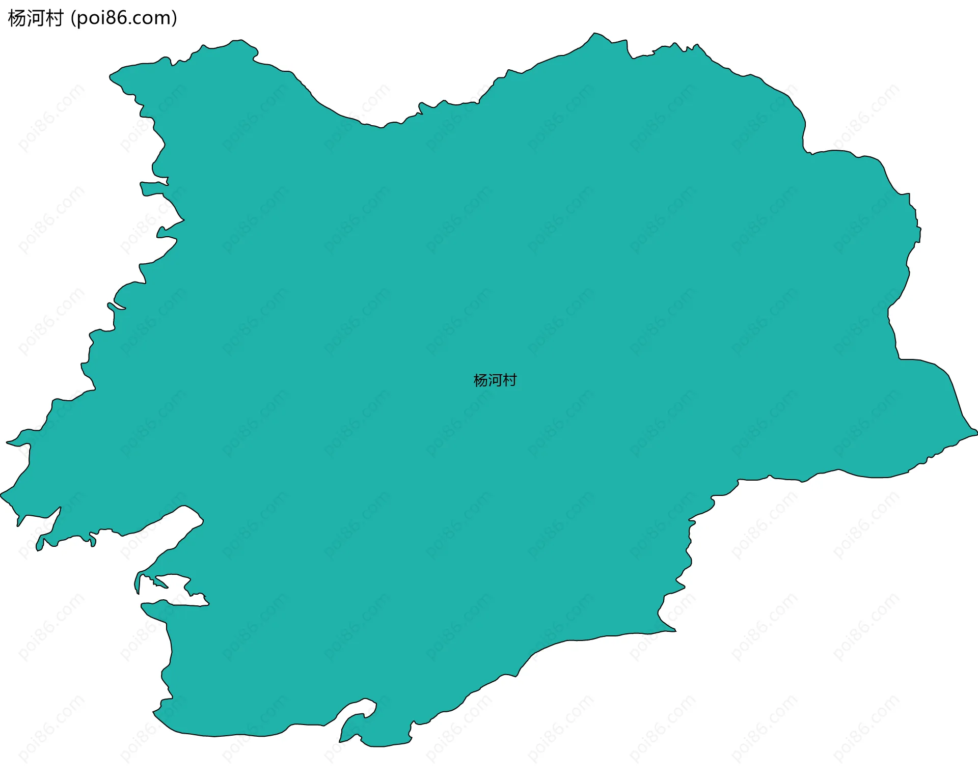 杨河村边界地图