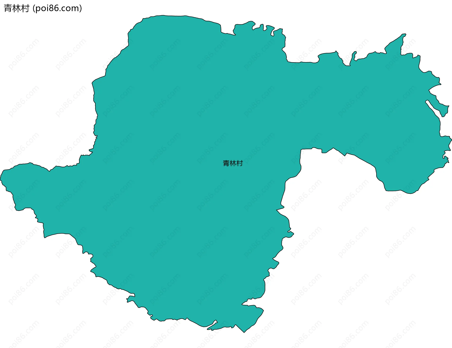 青林村边界地图