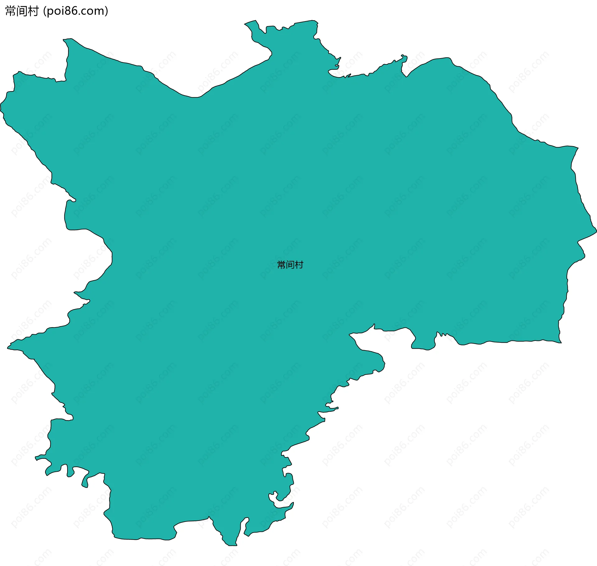 常间村边界地图