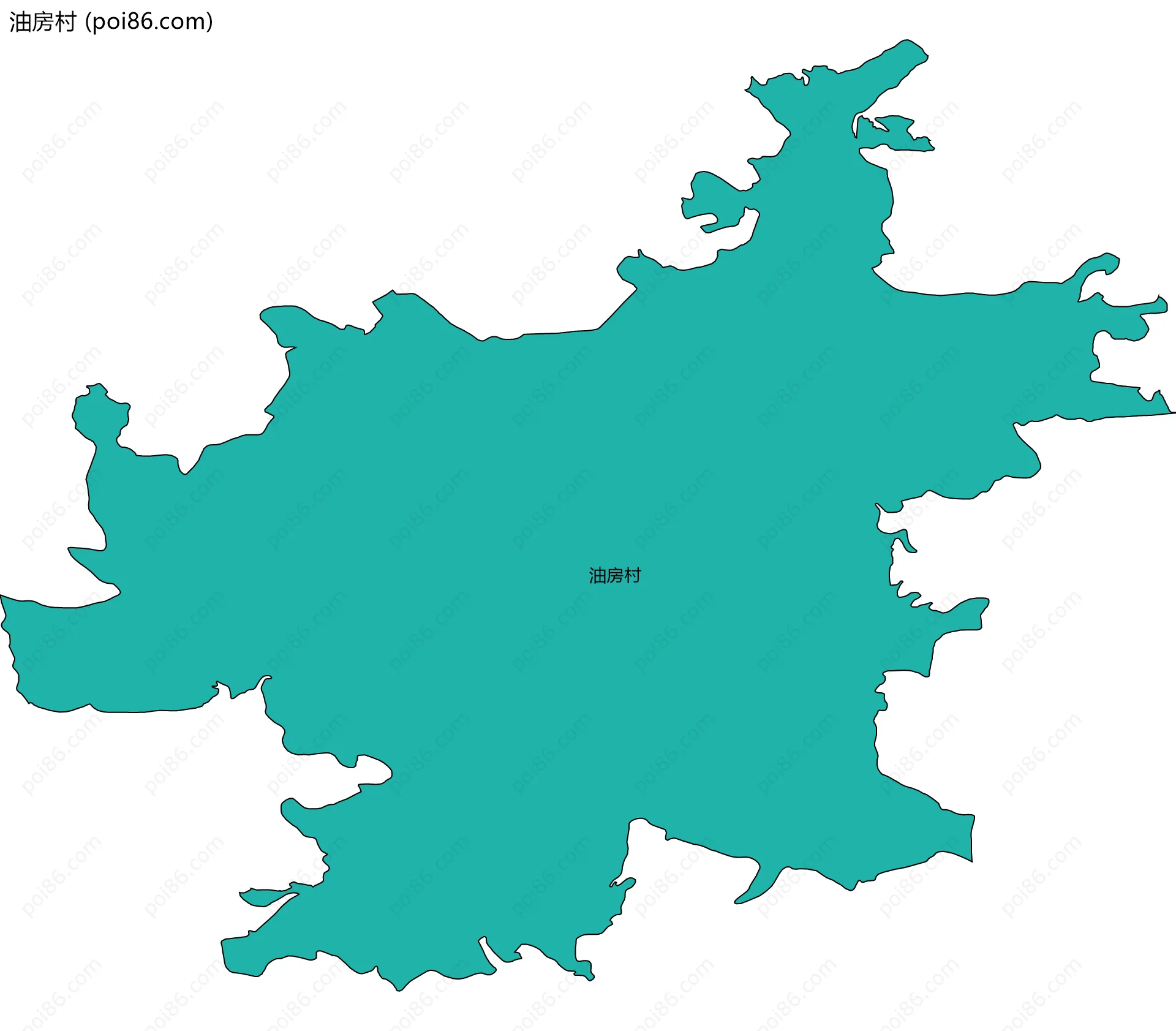 油房村边界地图