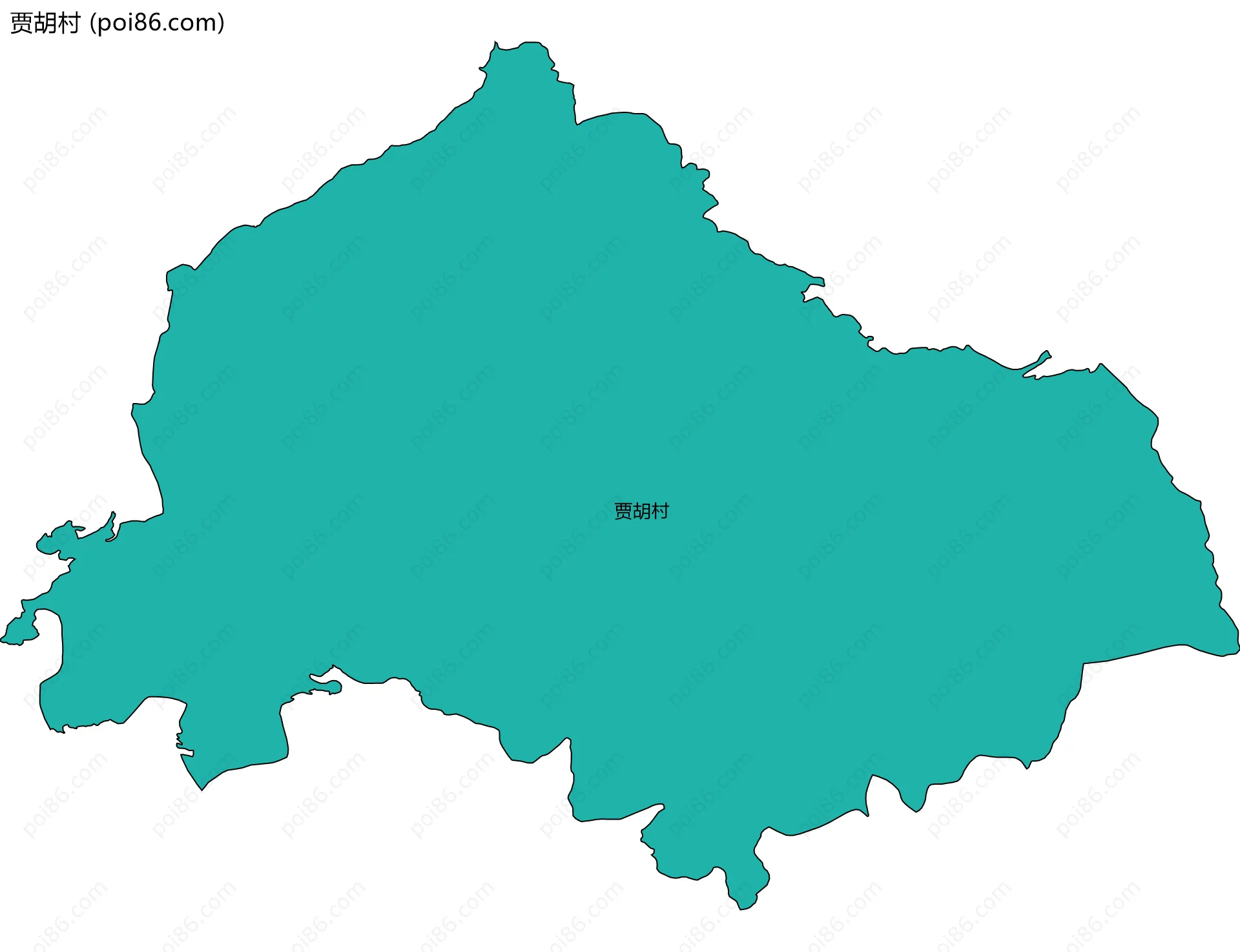 贾胡村边界地图