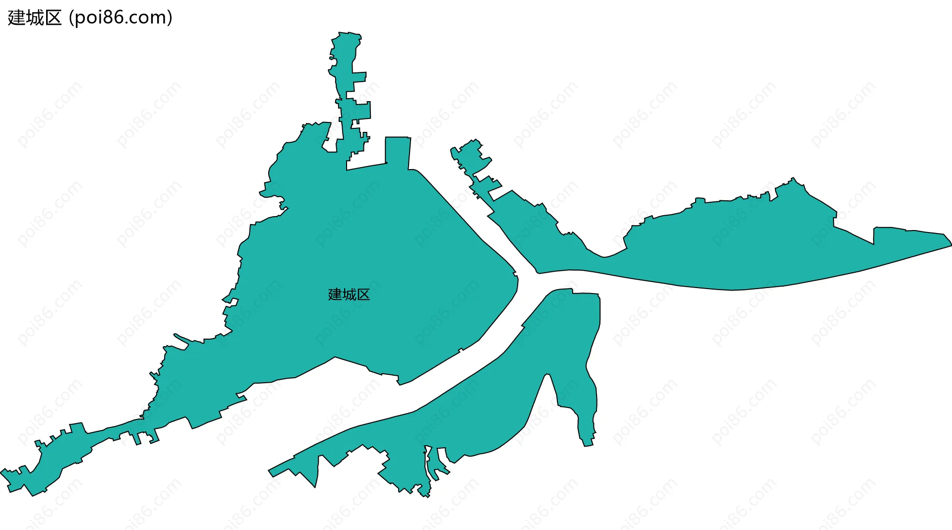 建城区边界地图