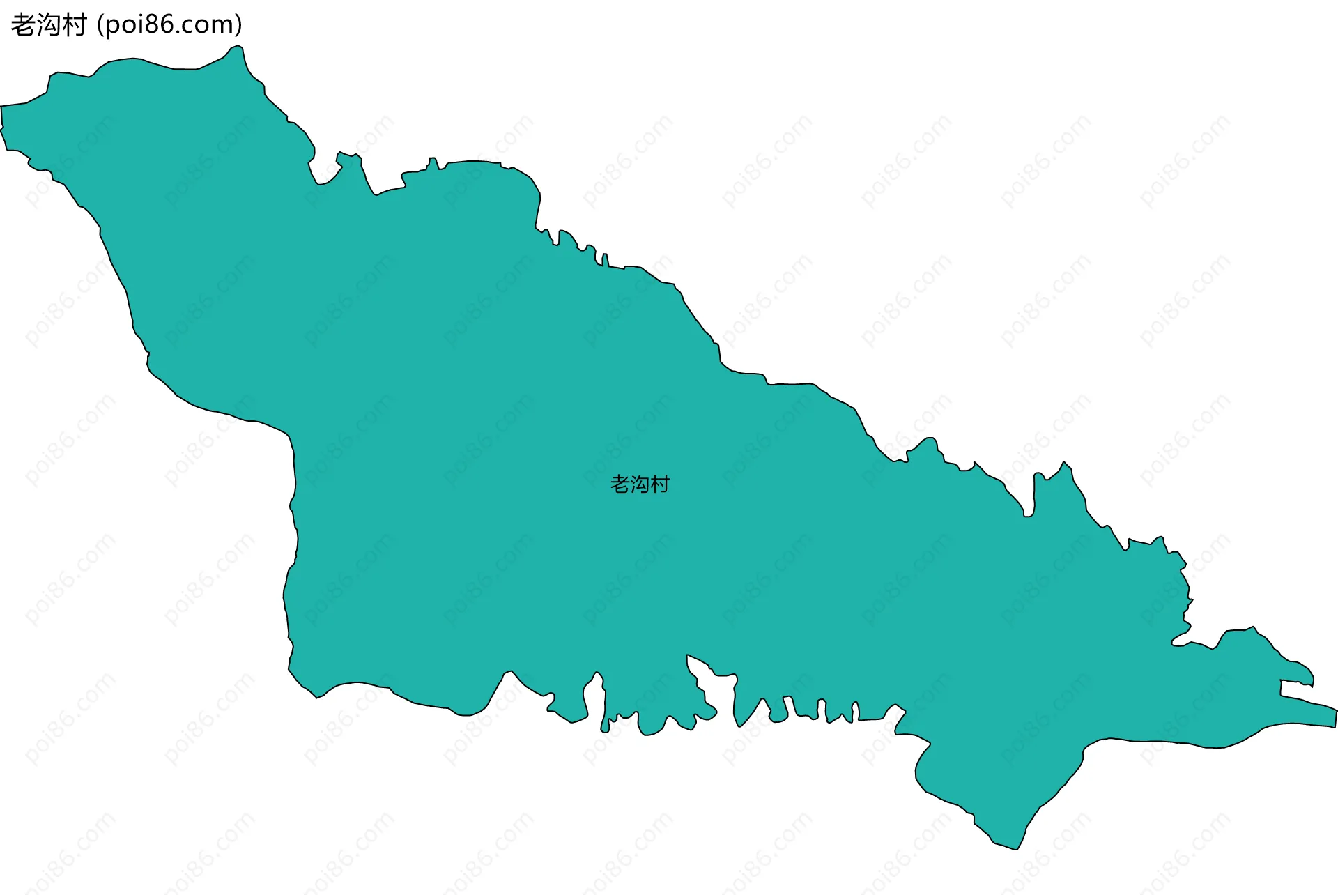 老沟村边界地图