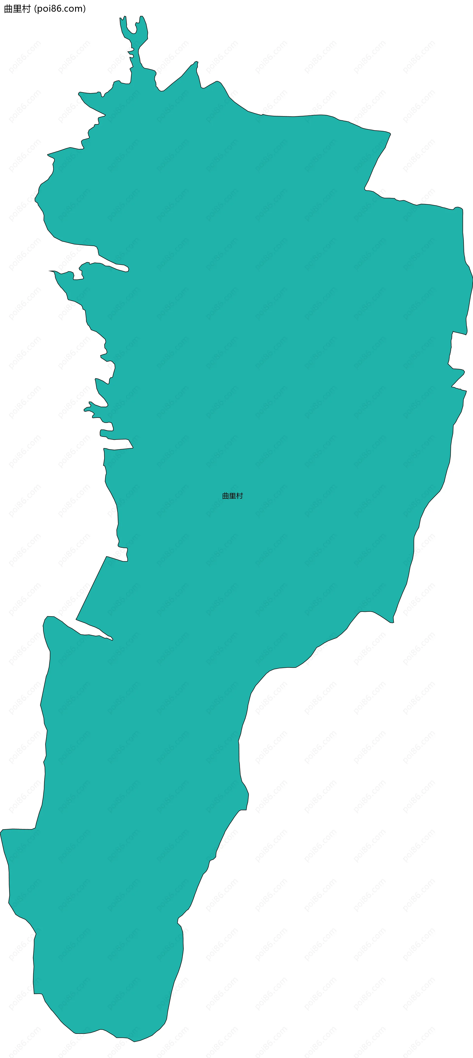 曲里村边界地图