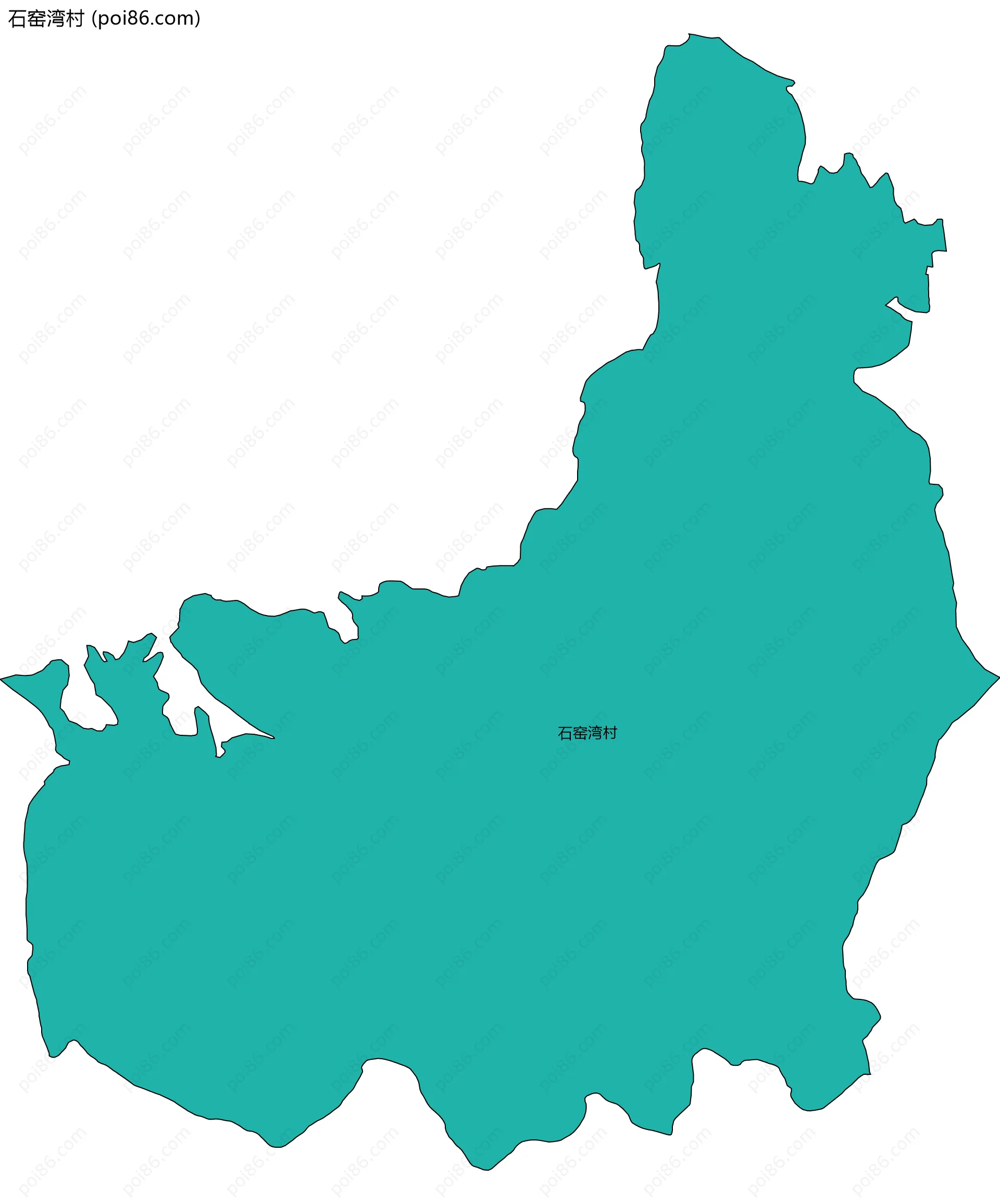 石窑湾村边界地图