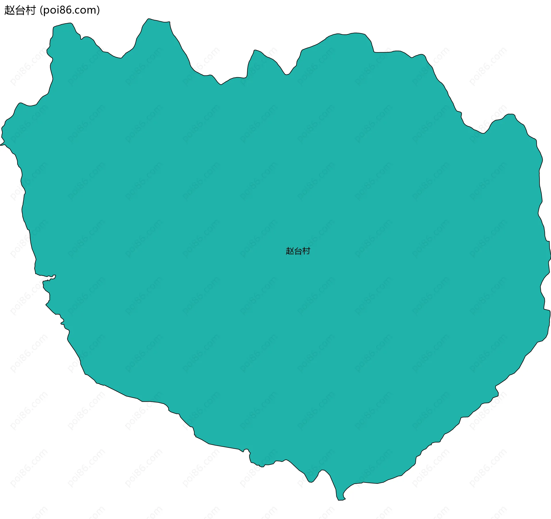赵台村边界地图