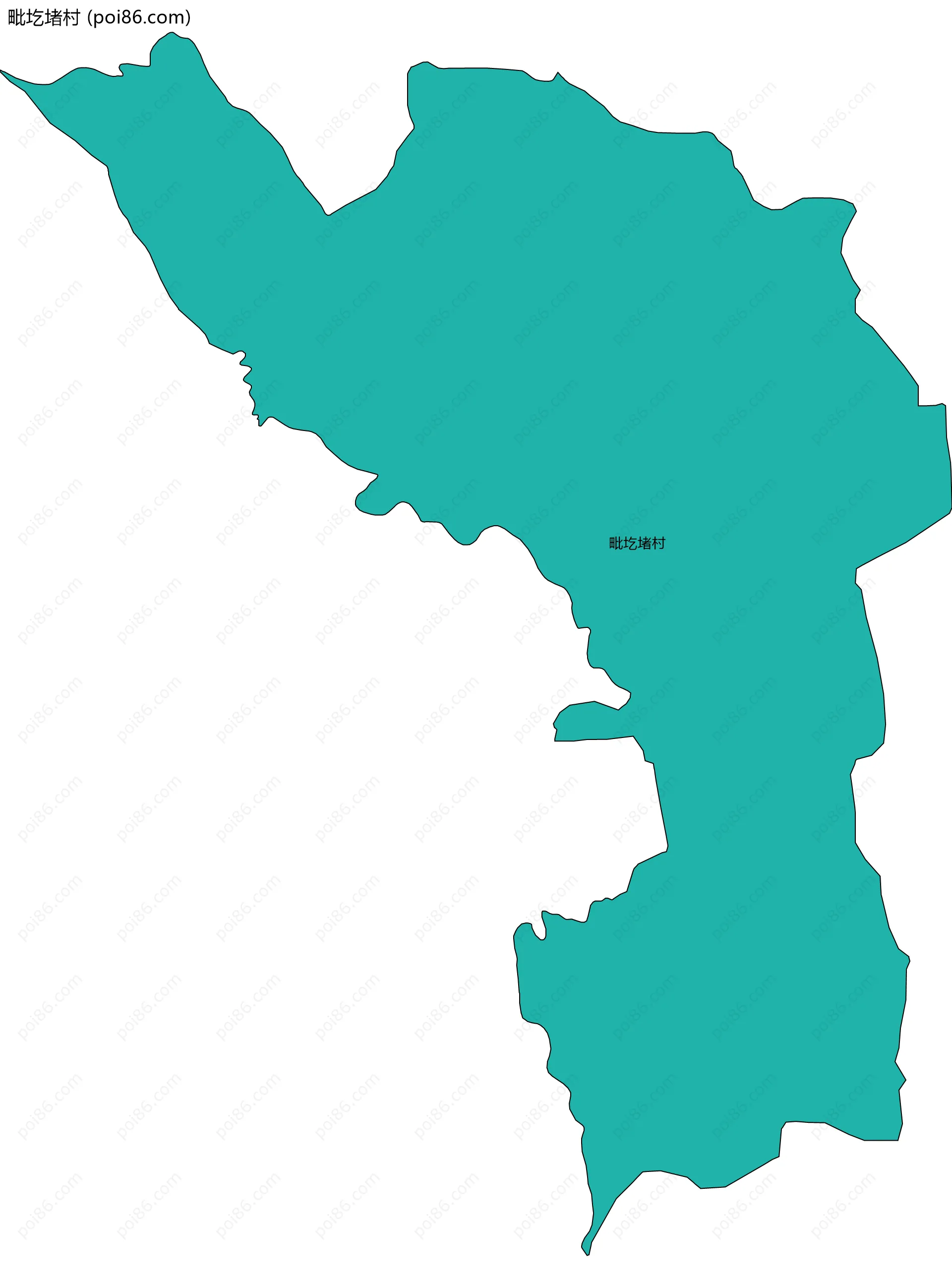 毗圪堵村边界地图