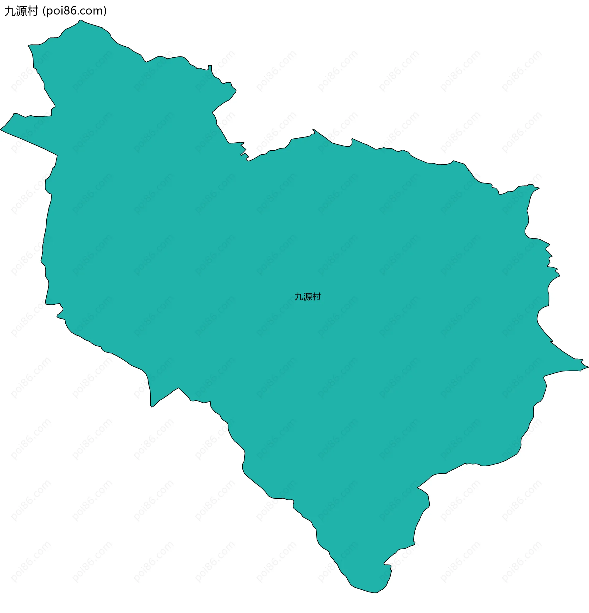 九源村边界地图