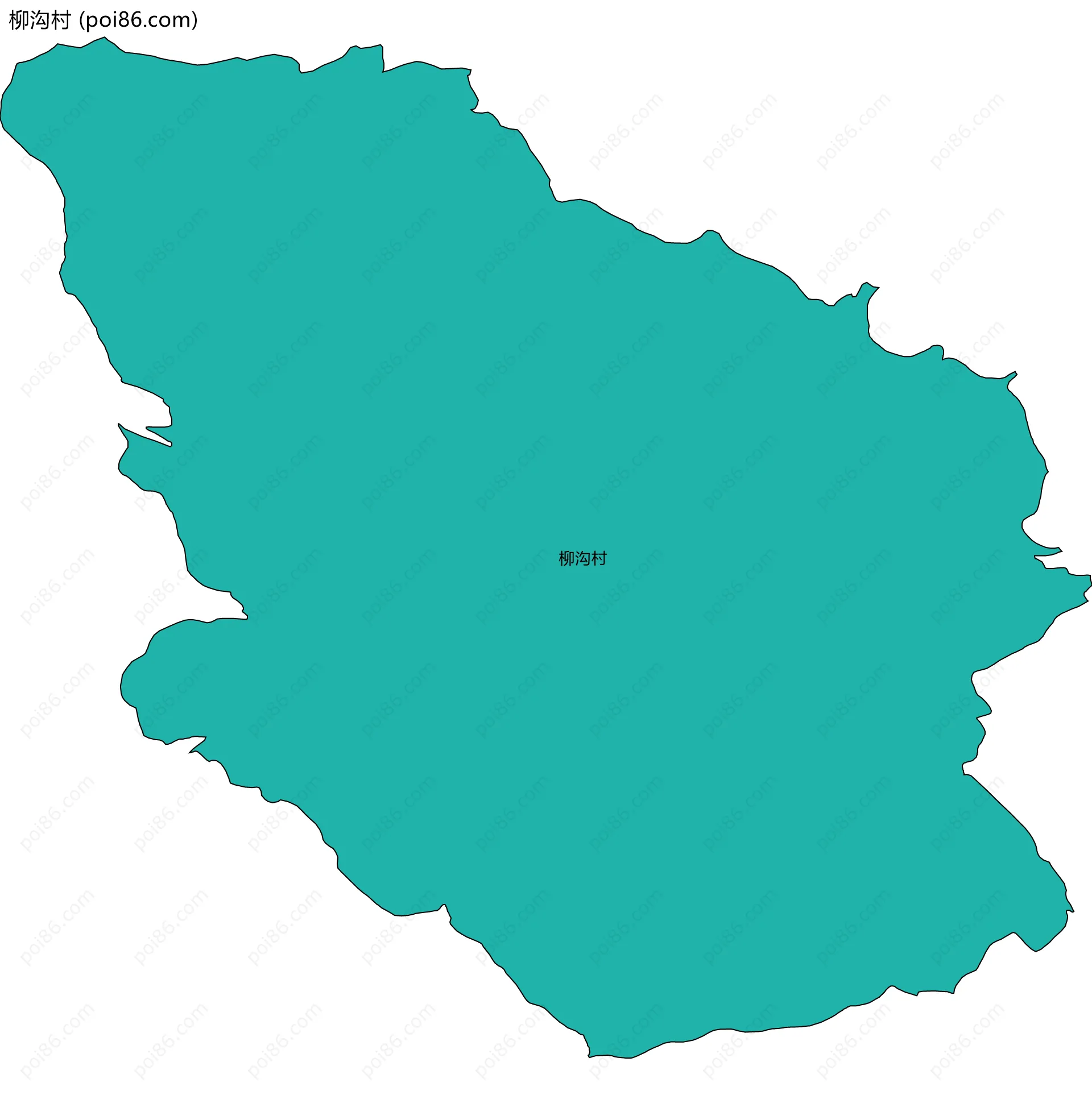 柳沟村边界地图