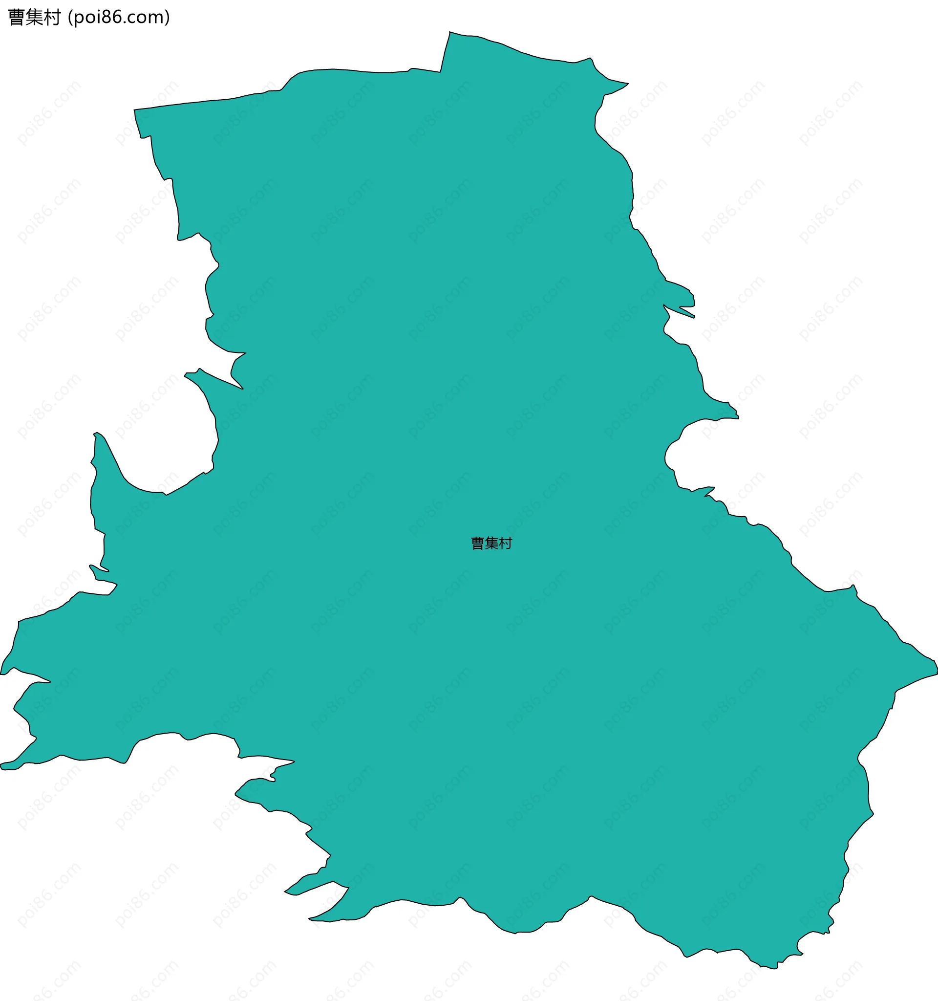 曹集村边界地图
