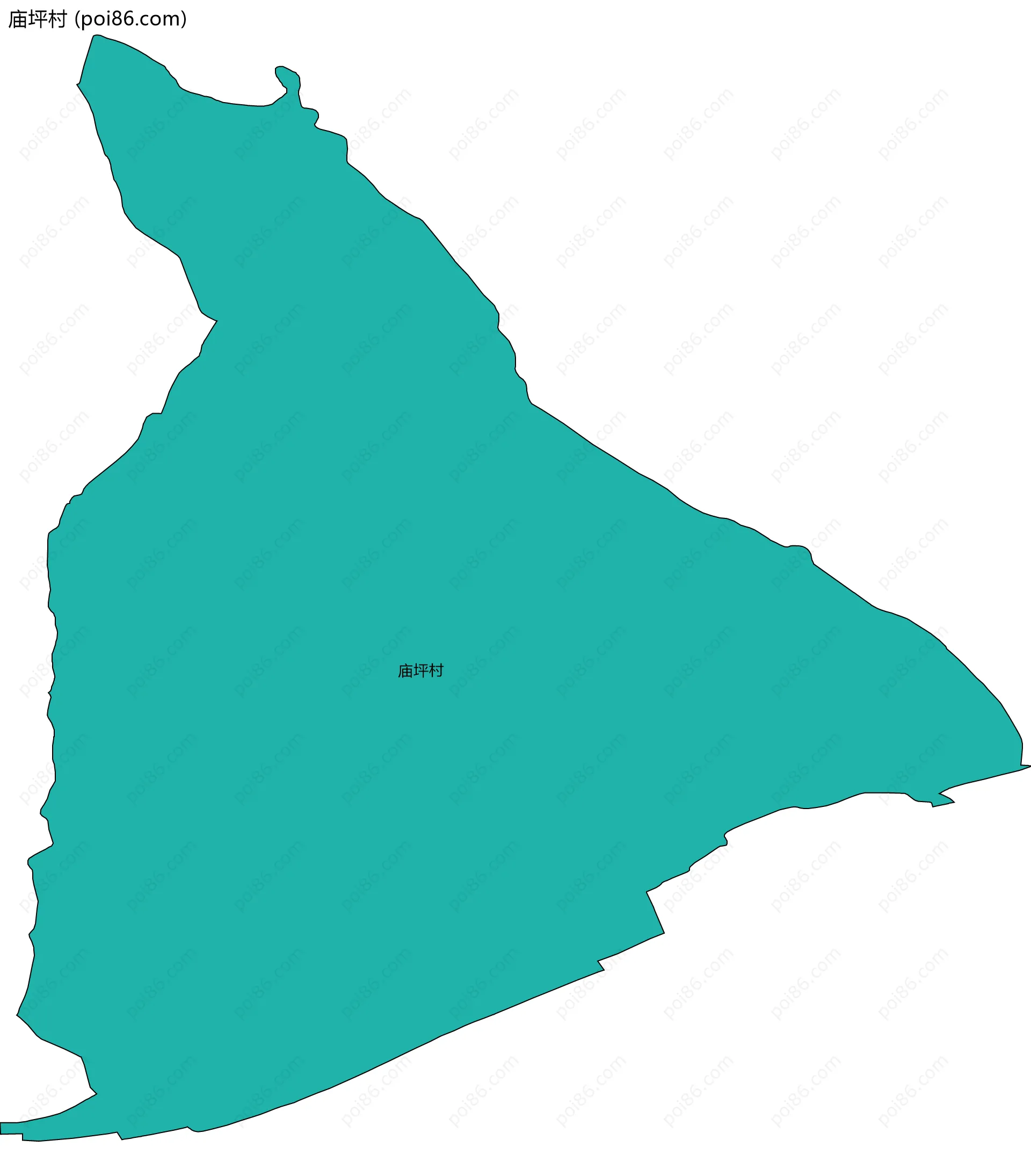 庙坪村边界地图