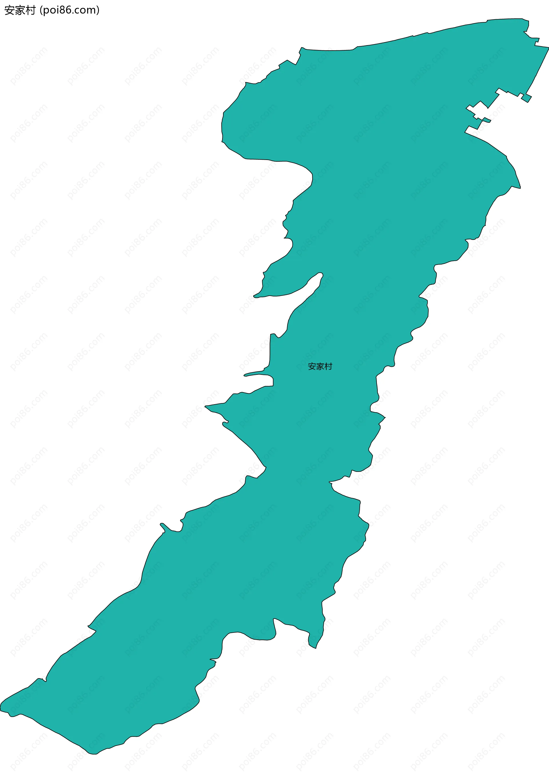 安家村边界地图