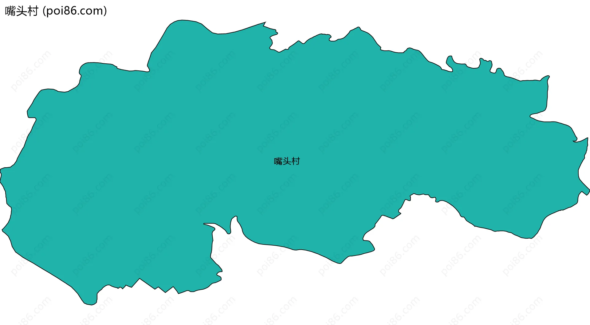 嘴头村边界地图