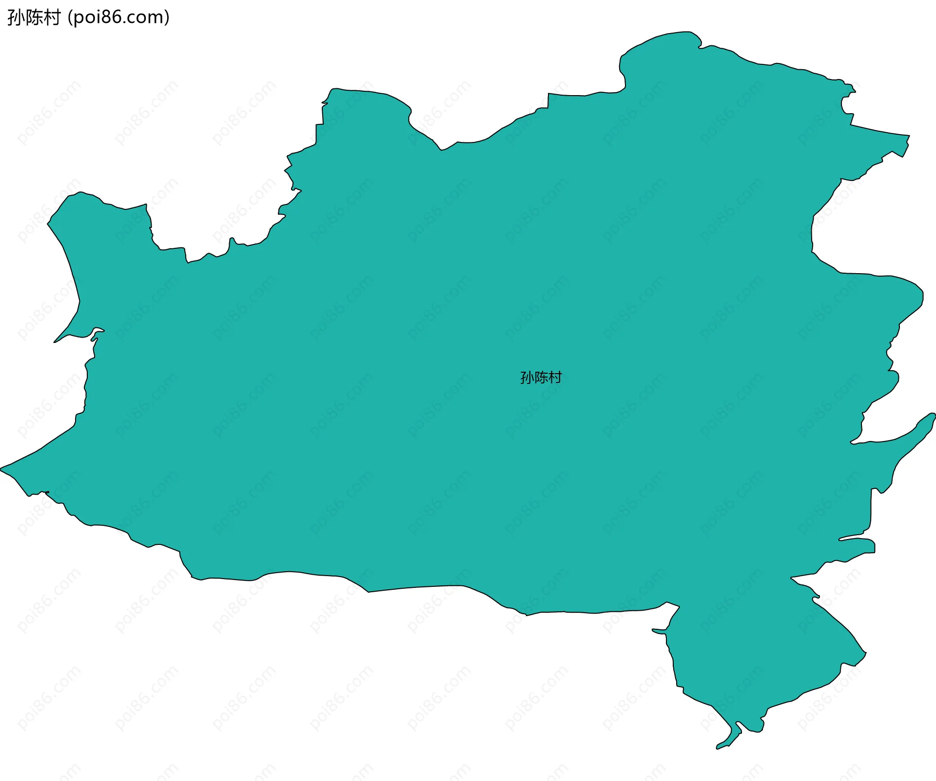 孙陈村边界地图