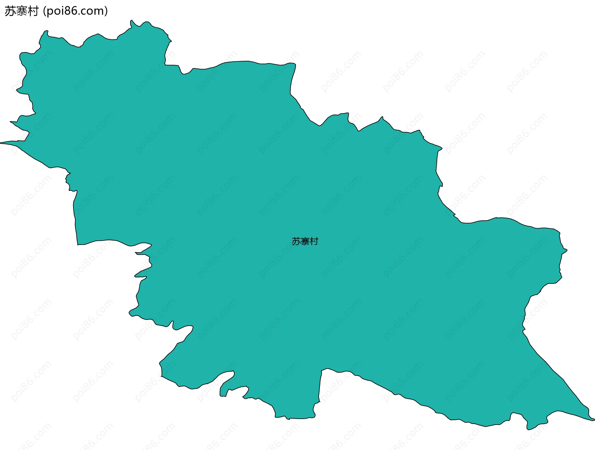 苏寨村边界地图