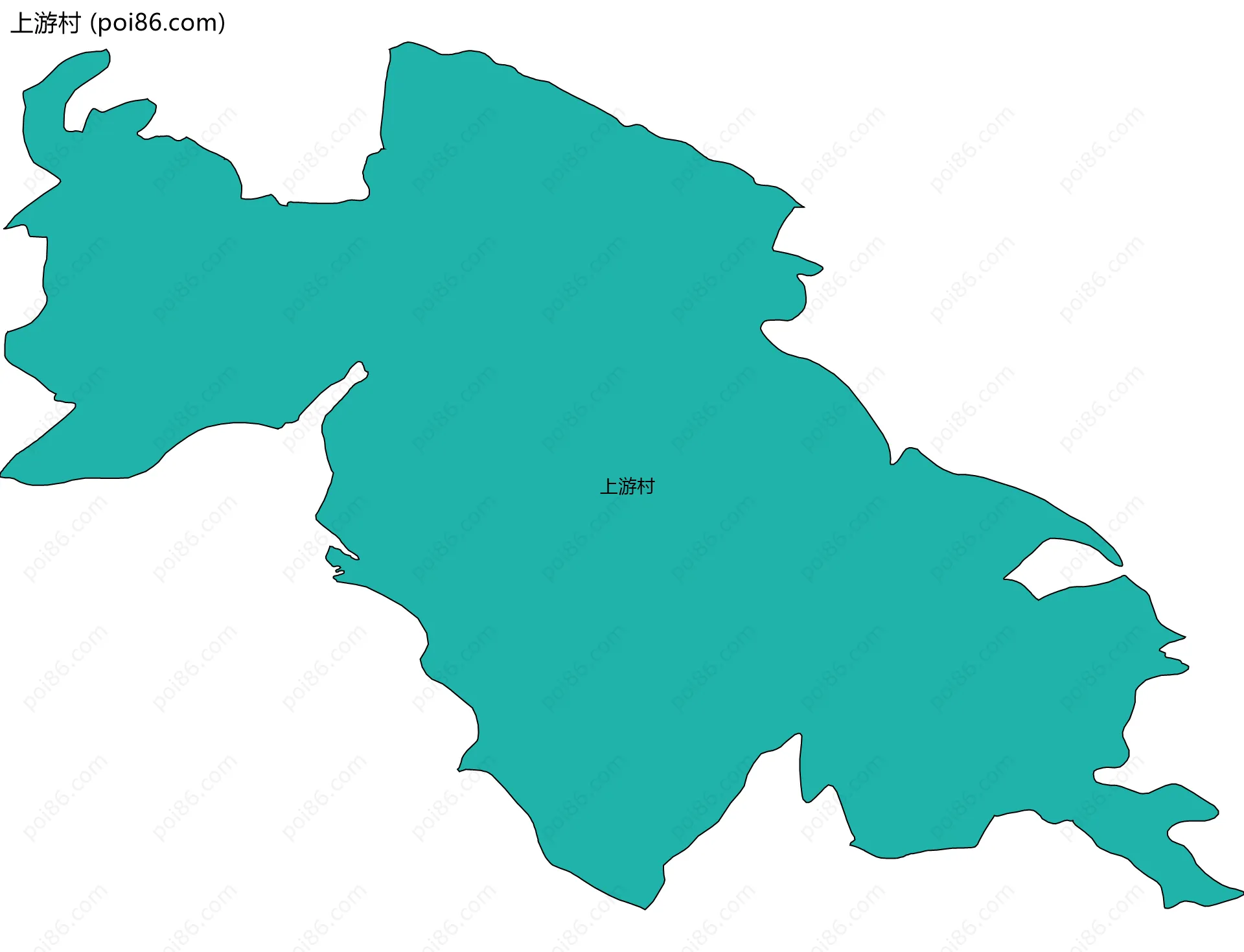 上游村边界地图