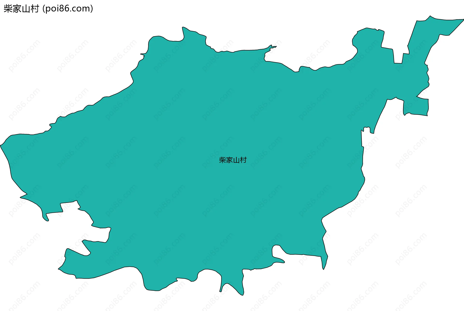 柴家山村边界地图